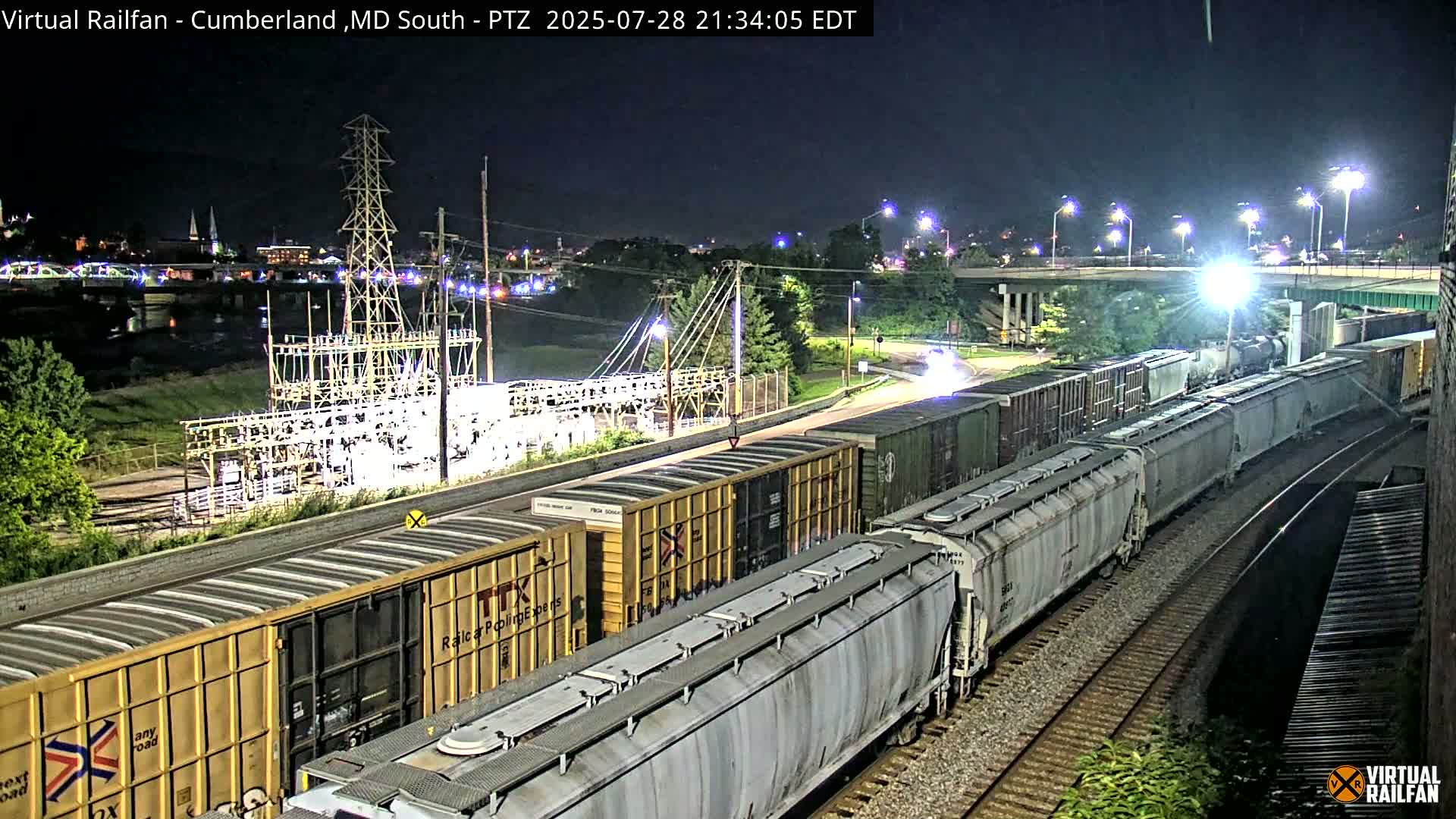 Cumberland City & , Cumberland Train Town  Live Cam - Cumberland, Allegany, Maryland, USA 