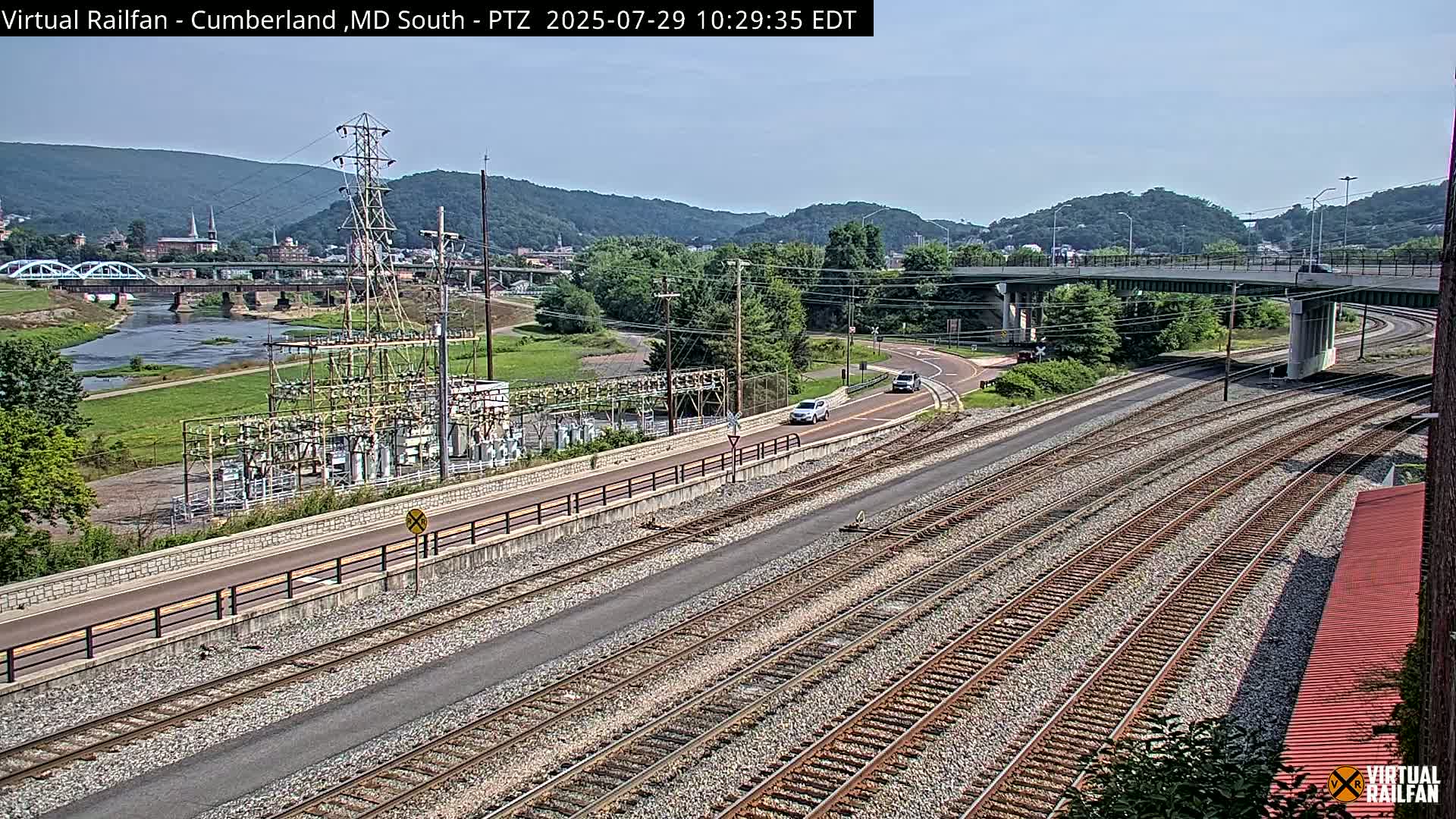Cumberland City & , Cumberland Train Town  Live Cam - Cumberland, Allegany, Maryland, USA 