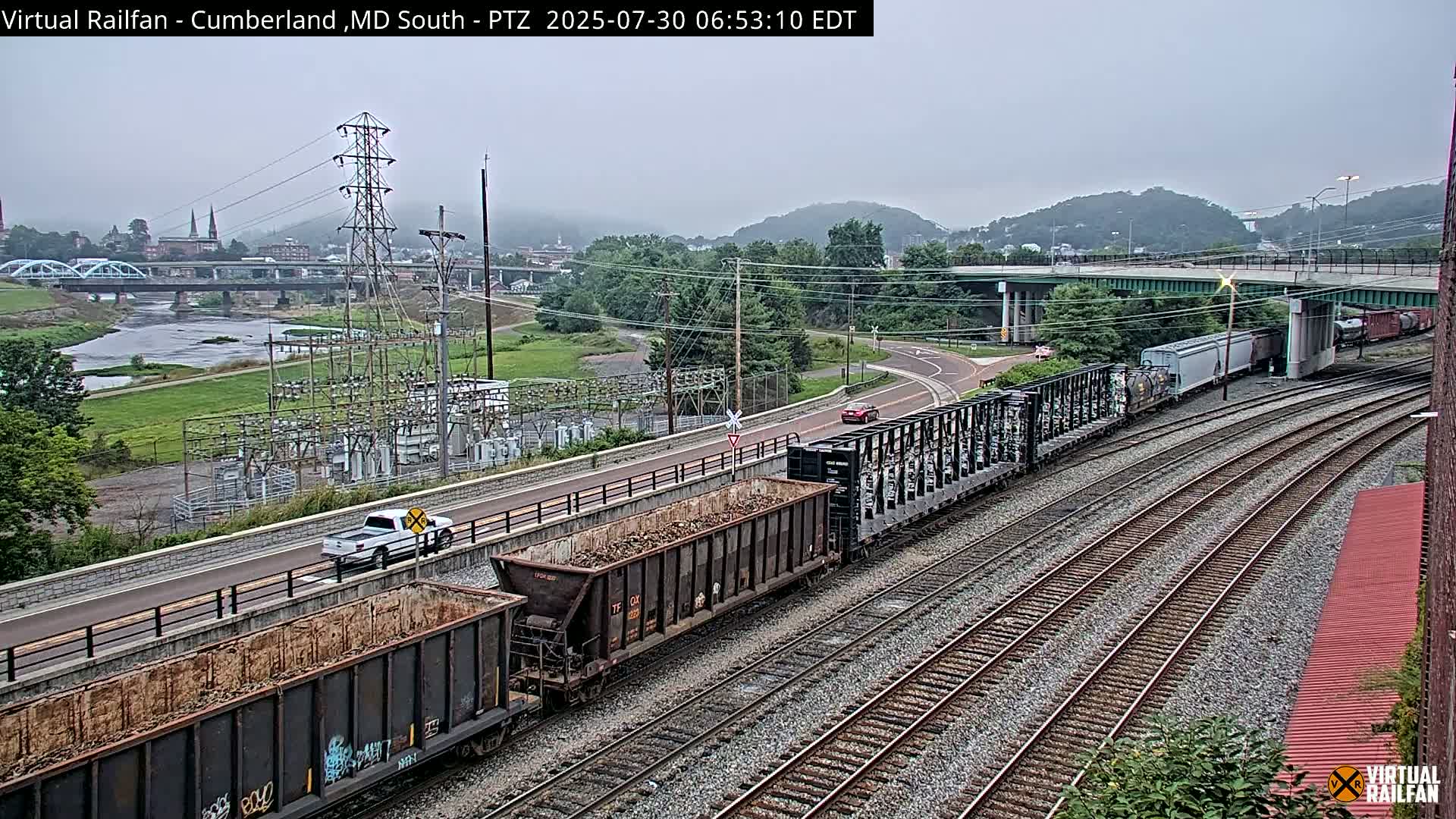 Cumberland City & , Cumberland Train Town  Live Cam - Cumberland, Allegany, Maryland, USA 