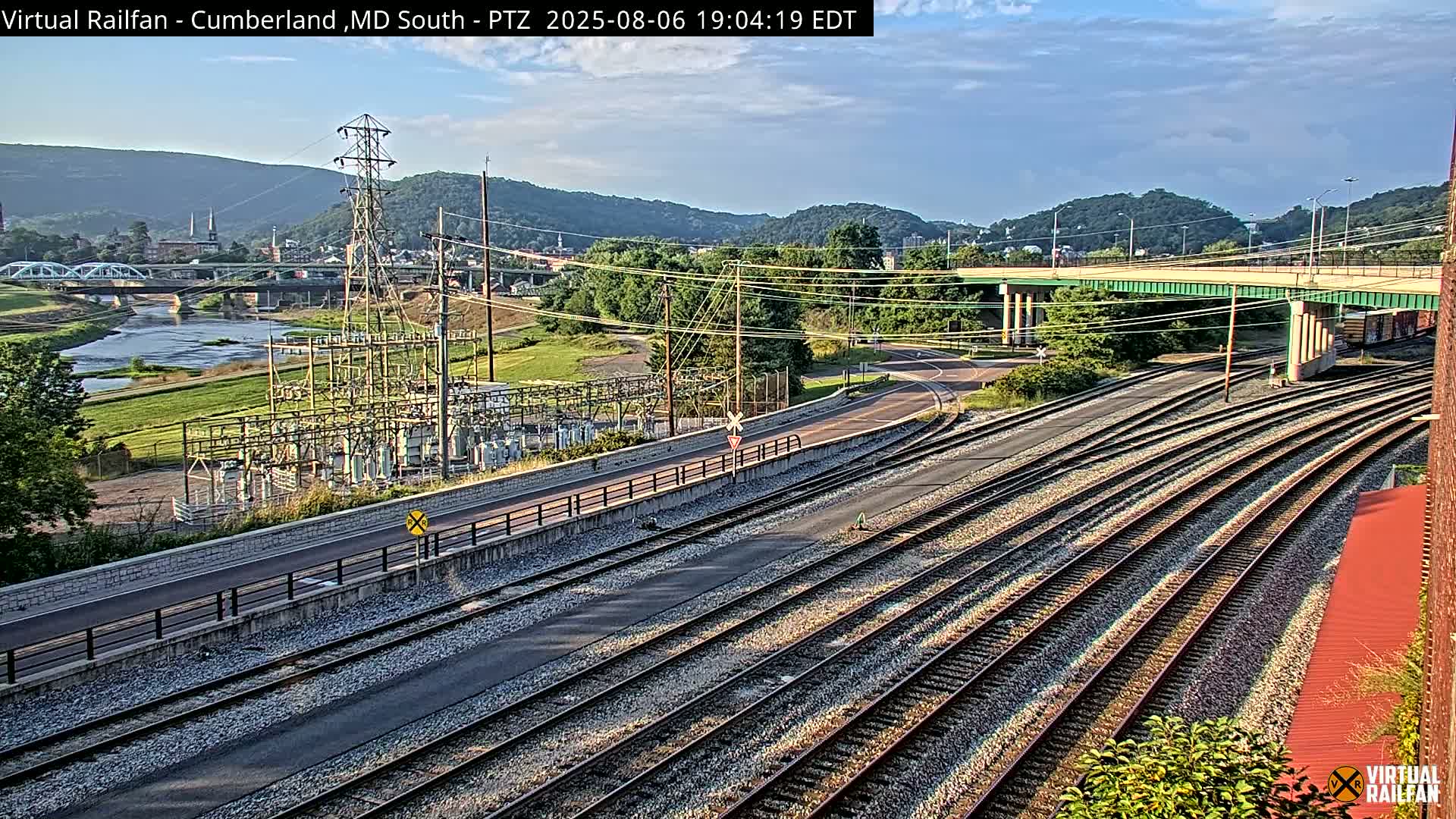 Cumberland City & , Cumberland Train Town  Live Cam - Cumberland, Allegany, Maryland, USA
