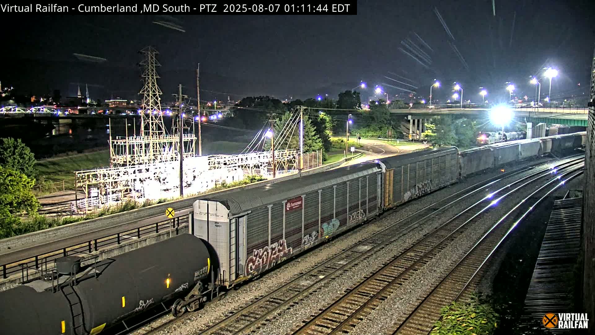 Cumberland City & , Cumberland Train Town  Live Cam - Cumberland, Allegany, Maryland, USA 