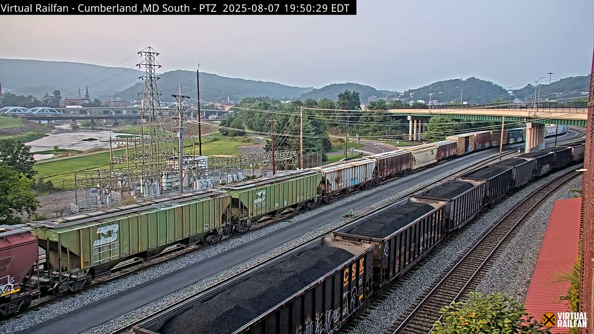 Cumberland City & , Cumberland Train Town  Live Cam - Cumberland, Allegany, Maryland, USA 