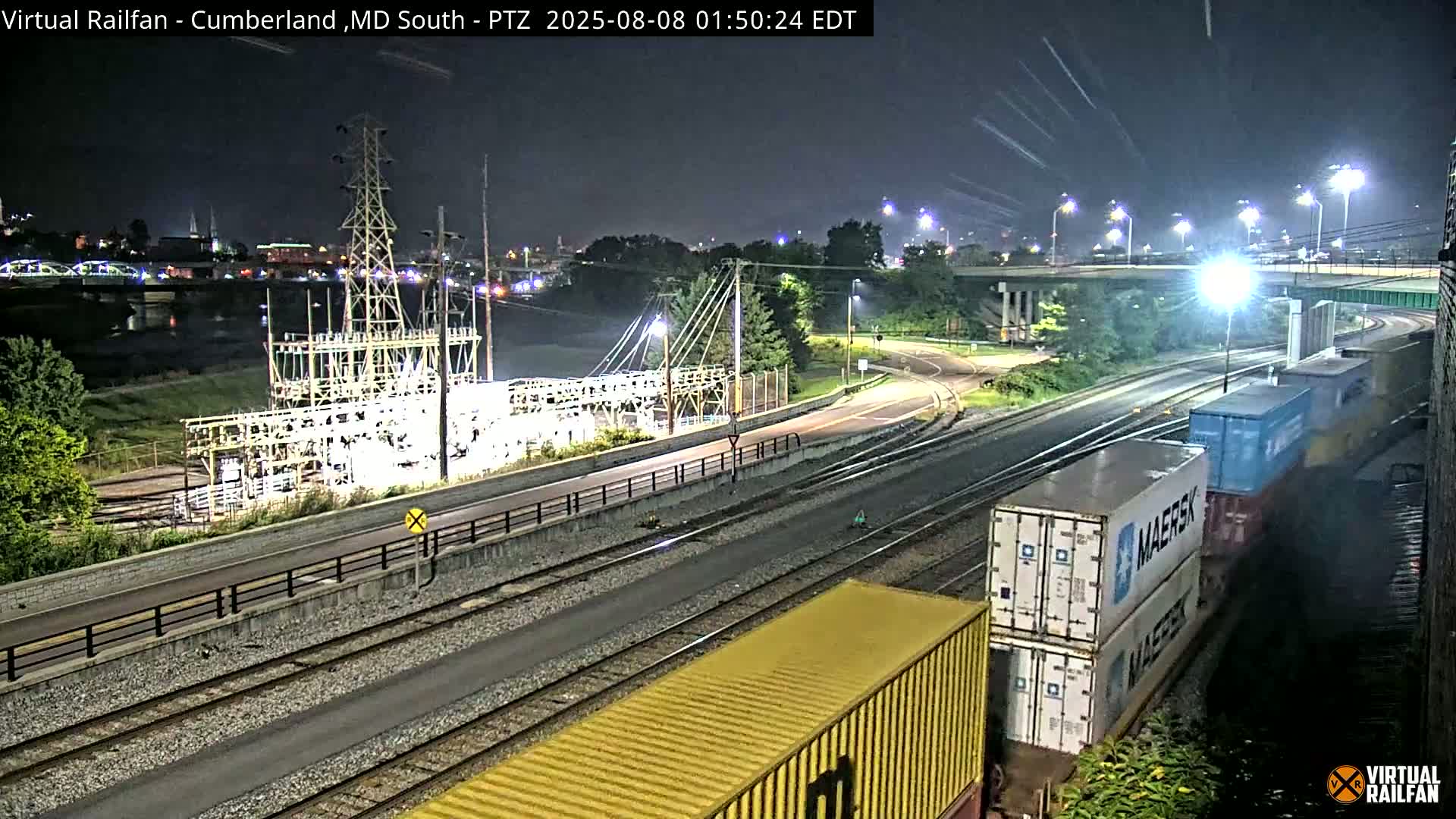 Cumberland City & , Cumberland Train Town  Live Cam - Cumberland, Allegany, Maryland, USA 