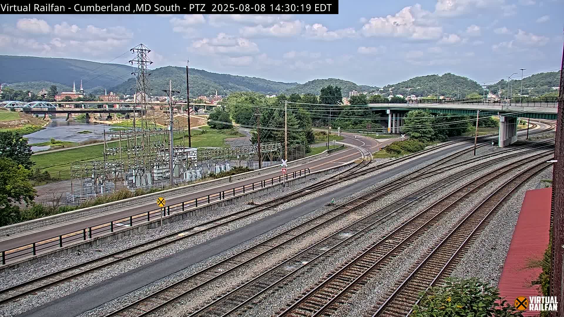 Cumberland City & , Cumberland Train Town  Live Cam - Cumberland, Allegany, Maryland, USA 