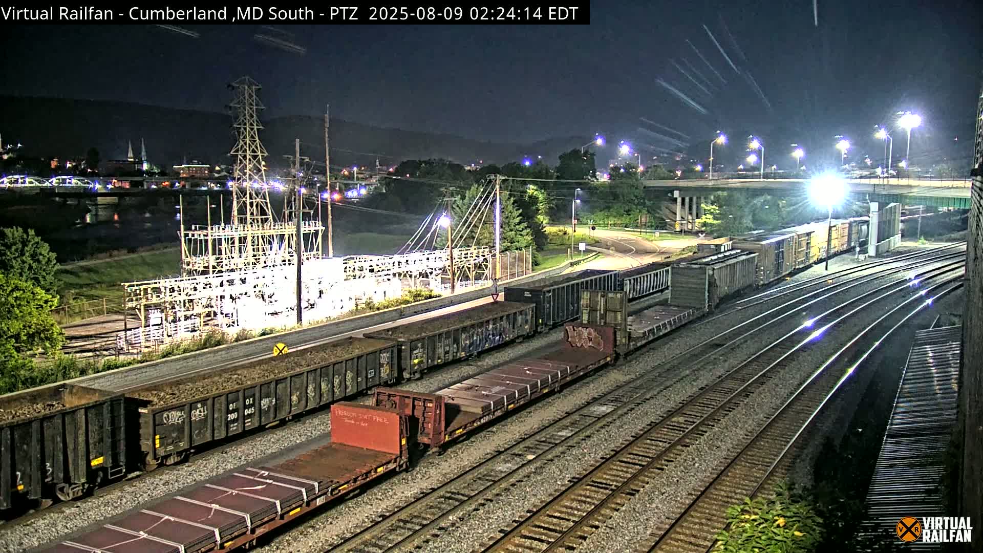 Cumberland City & , Cumberland Train Town  Live Cam - Cumberland, Allegany, Maryland, USA 