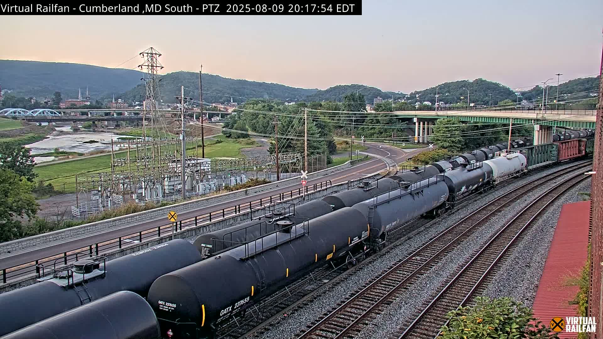 Cumberland City & , Cumberland Train Town  Live Cam - Cumberland, Allegany, Maryland, USA 