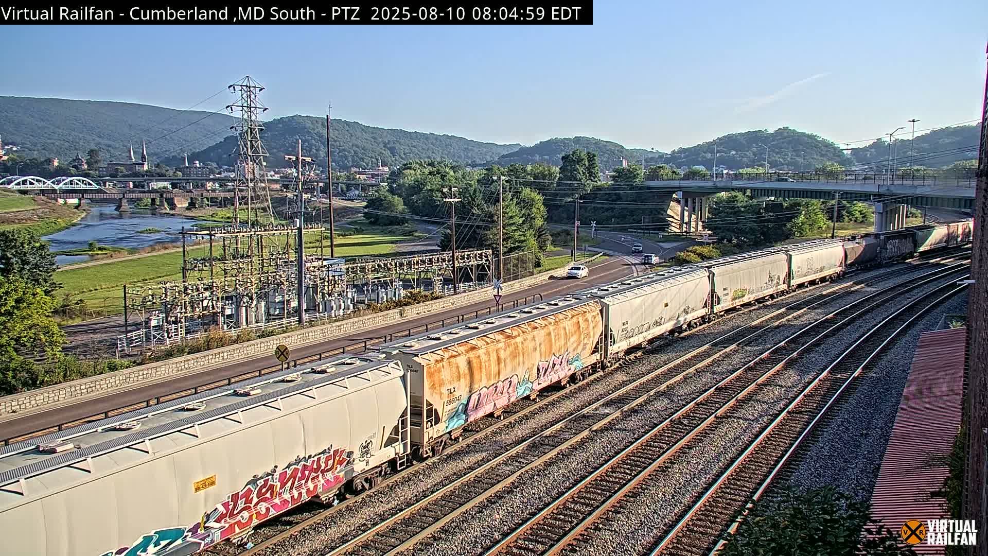 Cumberland City & , Cumberland Train Town  Live Cam - Cumberland, Allegany, Maryland, USA 
