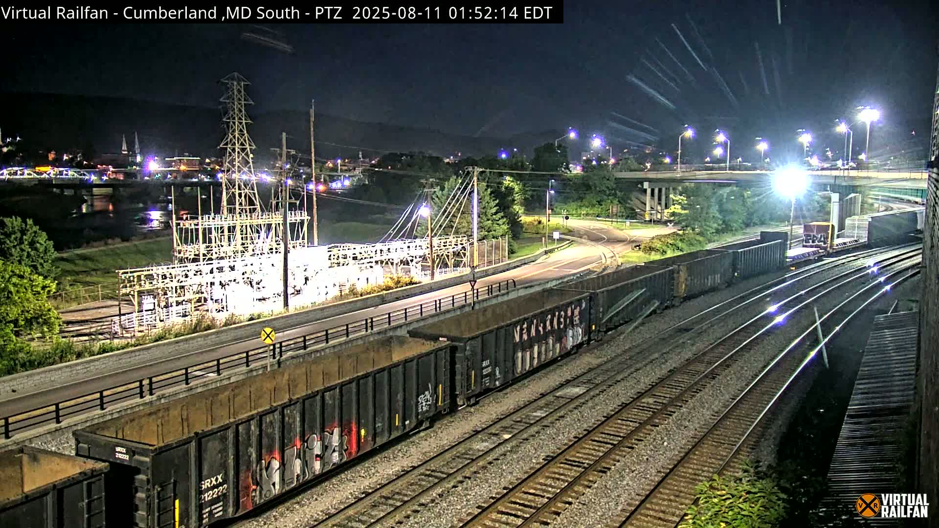 Cumberland City & , Cumberland Train Town  Live Cam - Cumberland, Allegany, Maryland, USA 