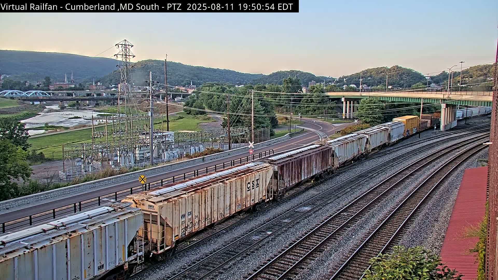 Cumberland City & , Cumberland Train Town  Live Cam - Cumberland, Allegany, Maryland, USA 
