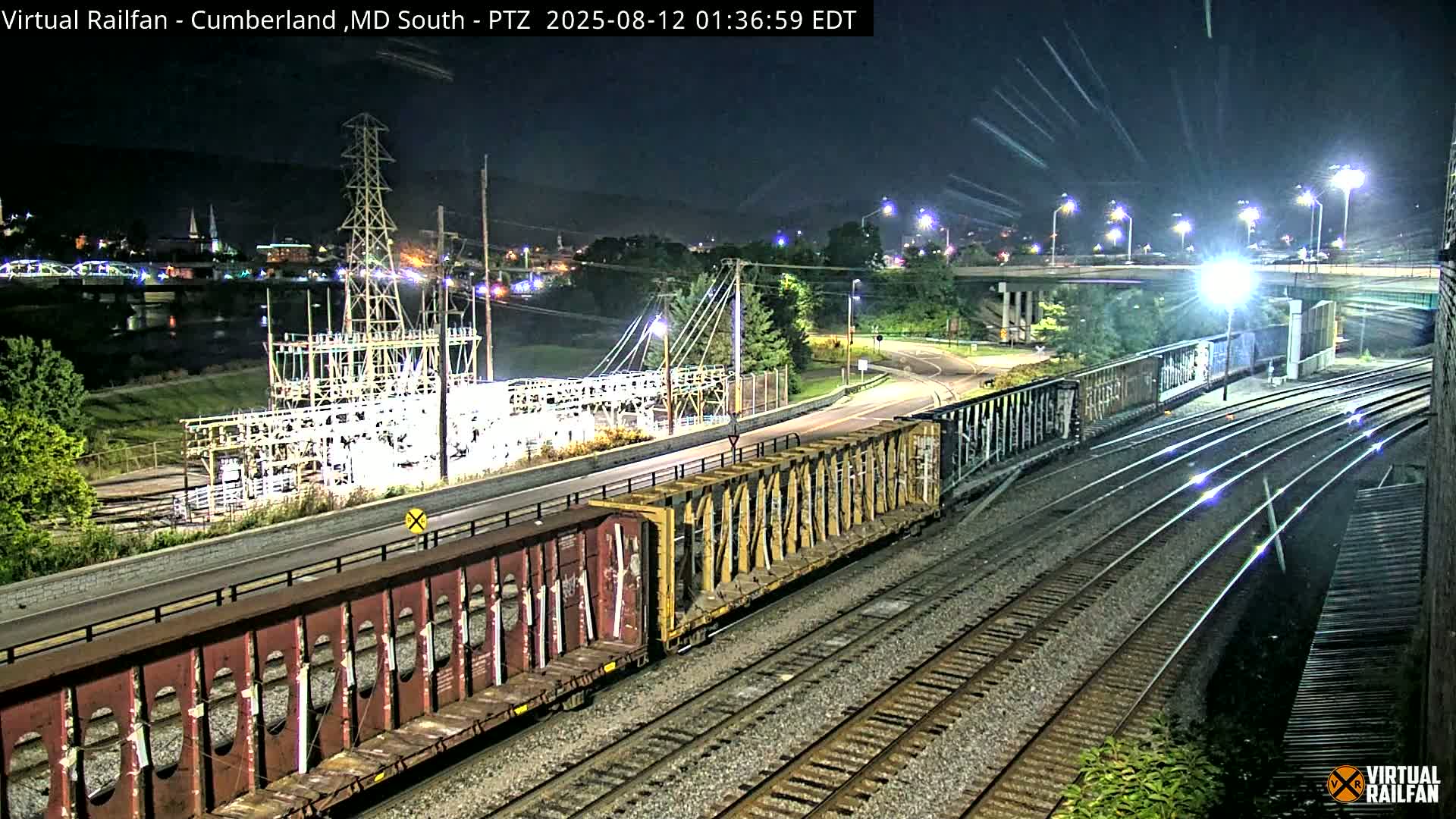 Cumberland City & , Cumberland Train Town  Live Cam - Cumberland, Allegany, Maryland, USA 