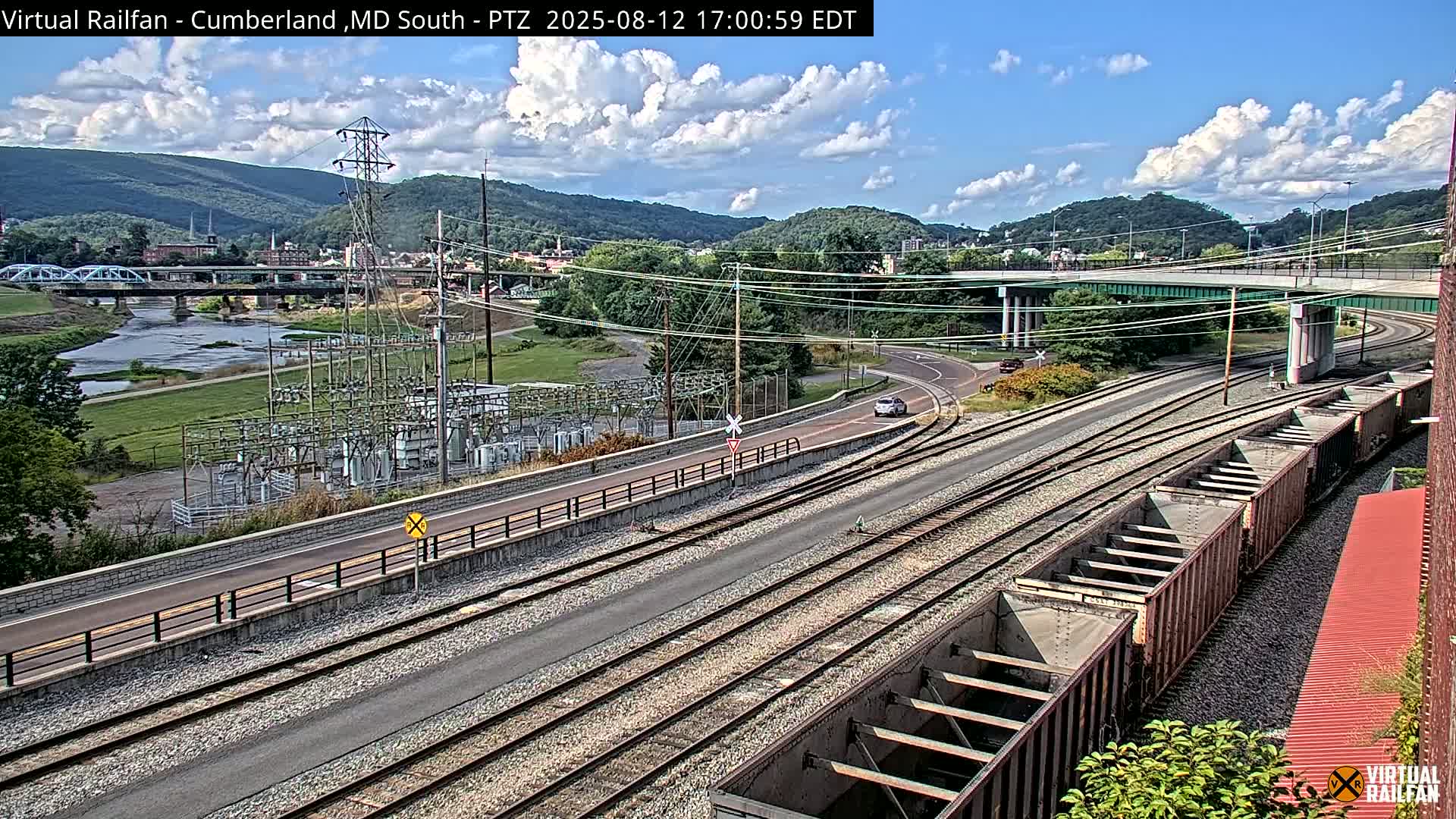 Cumberland City & , Cumberland Train Town  Live Cam - Cumberland, Allegany, Maryland, USA 