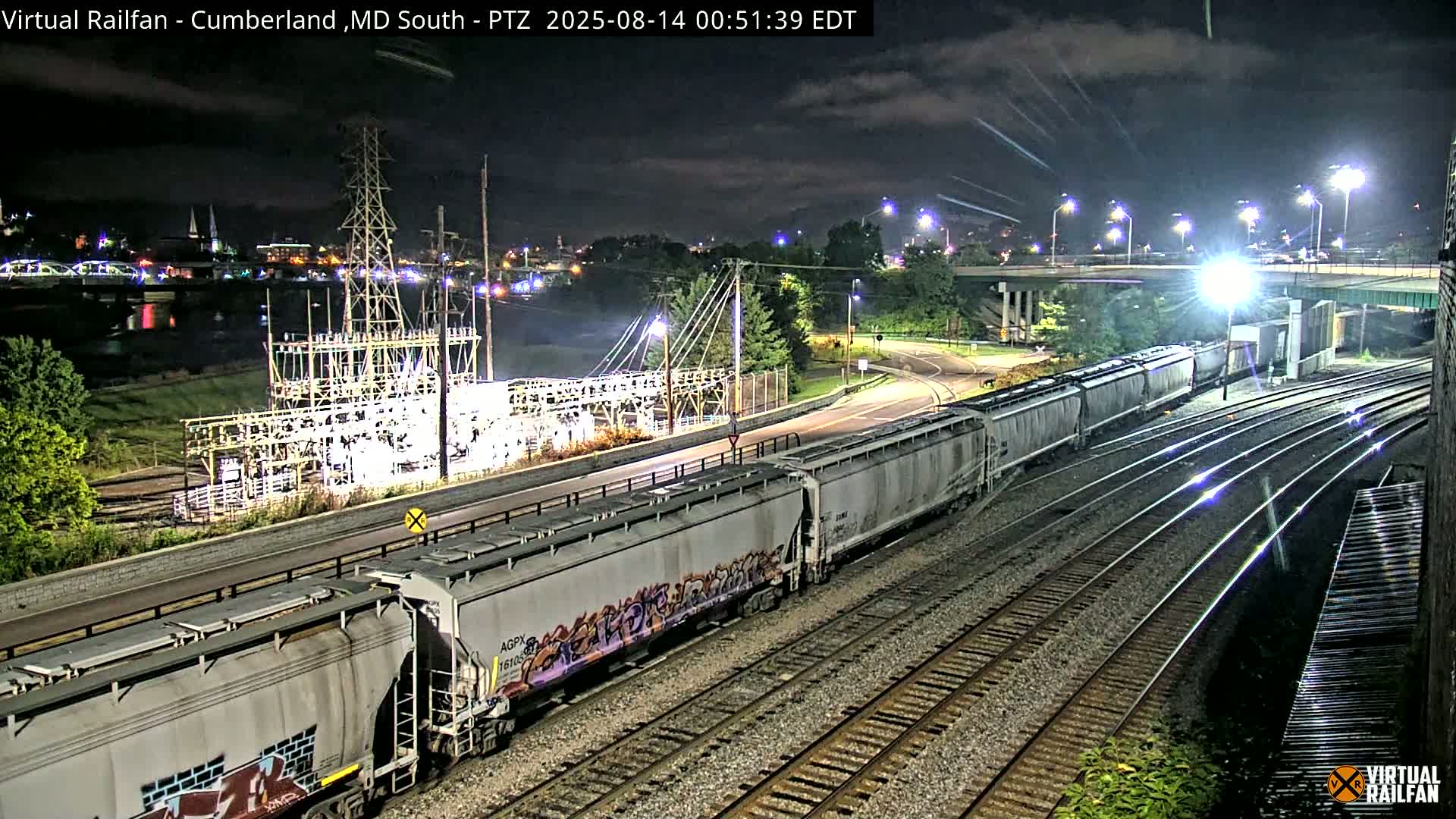 Cumberland City & , Cumberland Train Town  Live Cam - Cumberland, Allegany, Maryland, USA 