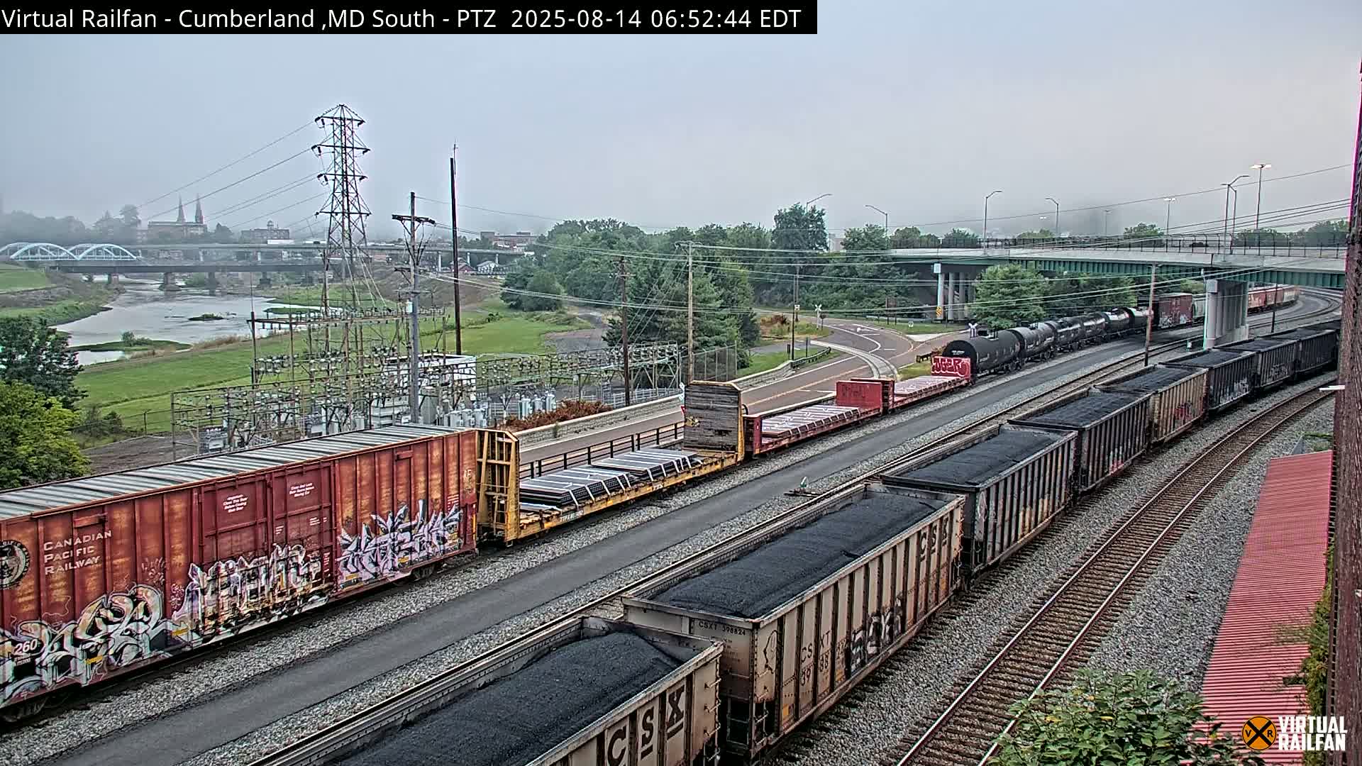 Cumberland City & , Cumberland Train Town  Live Cam - Cumberland, Allegany, Maryland, USA 