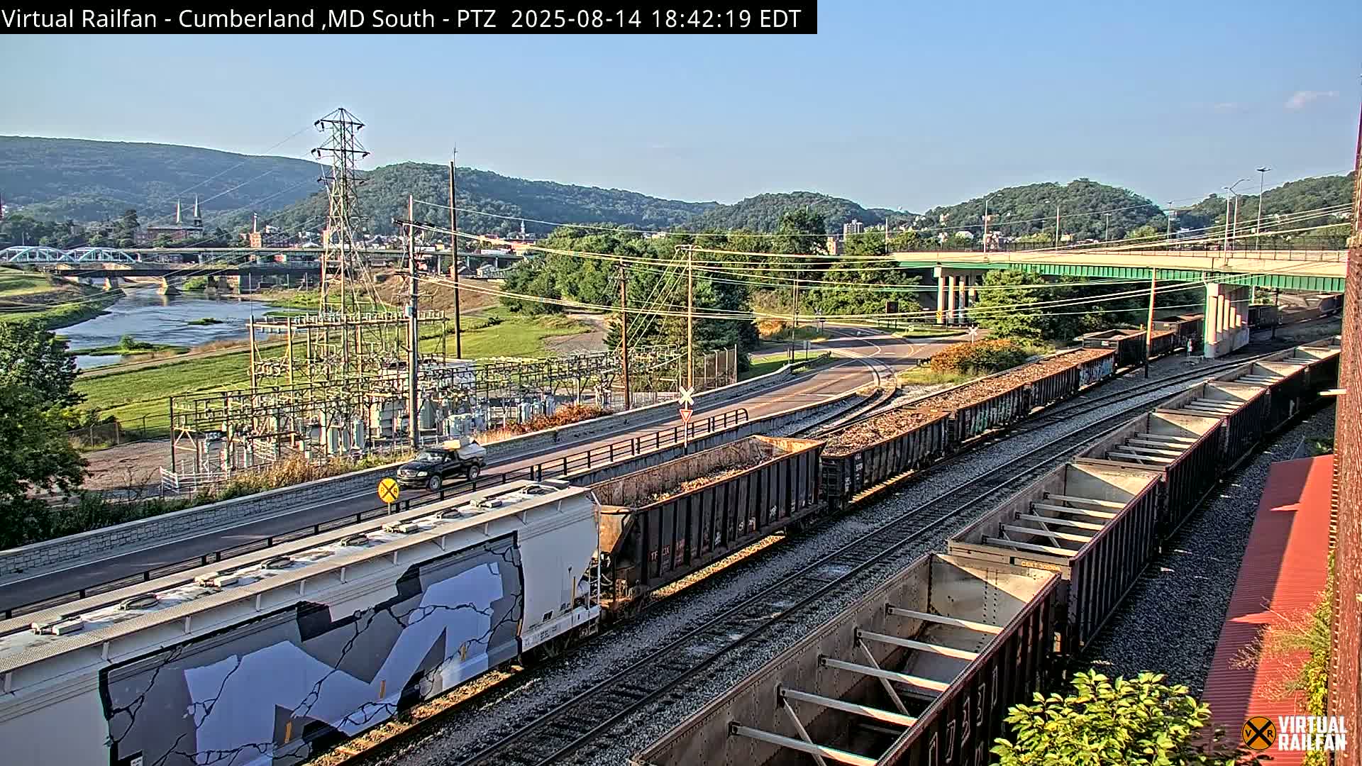 Cumberland City & , Cumberland Train Town  Live Cam - Cumberland, Allegany, Maryland, USA 