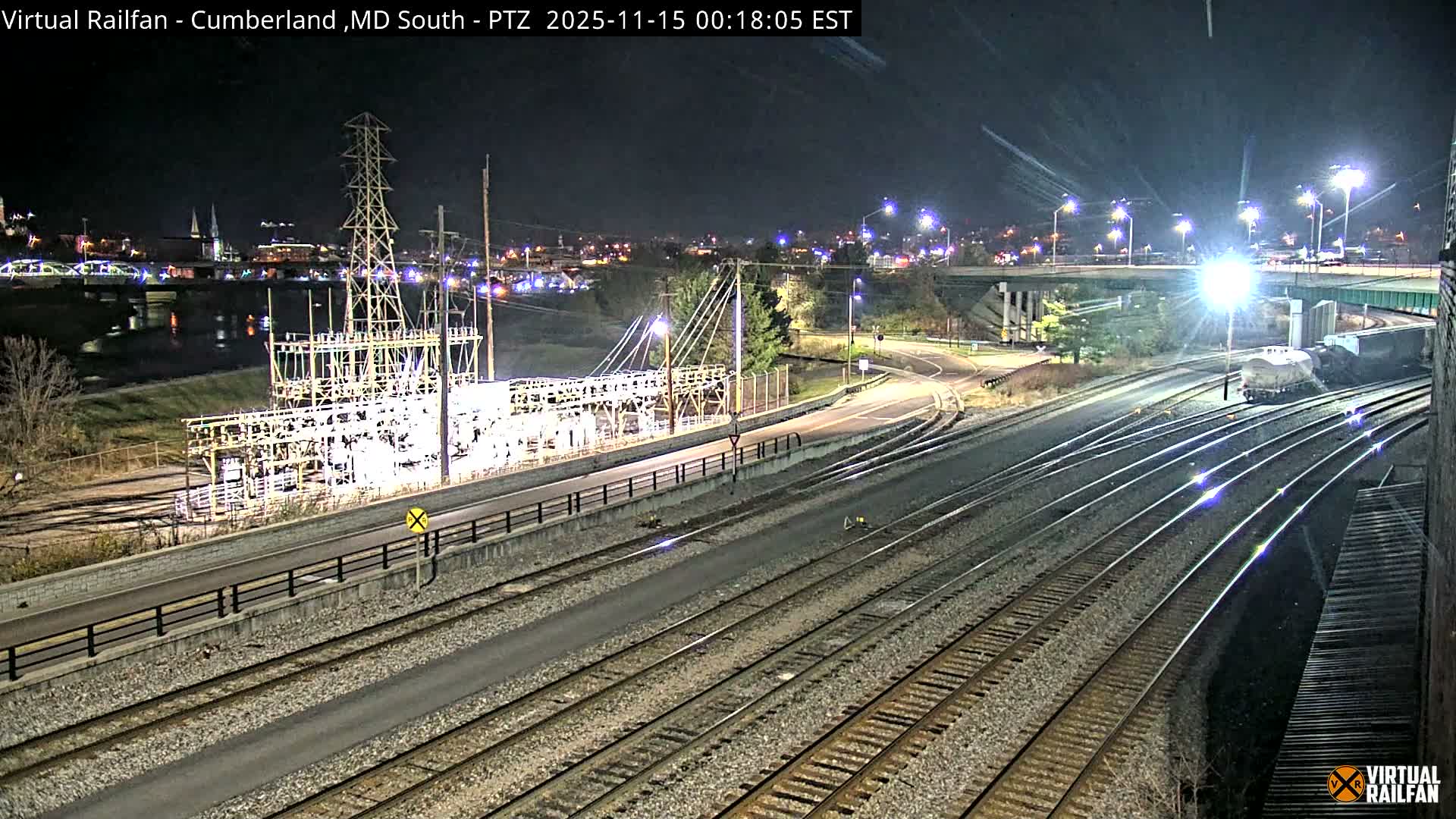 Cumberland City & , Cumberland Train Town  Live Cam - Cumberland, Allegany, Maryland, USA 