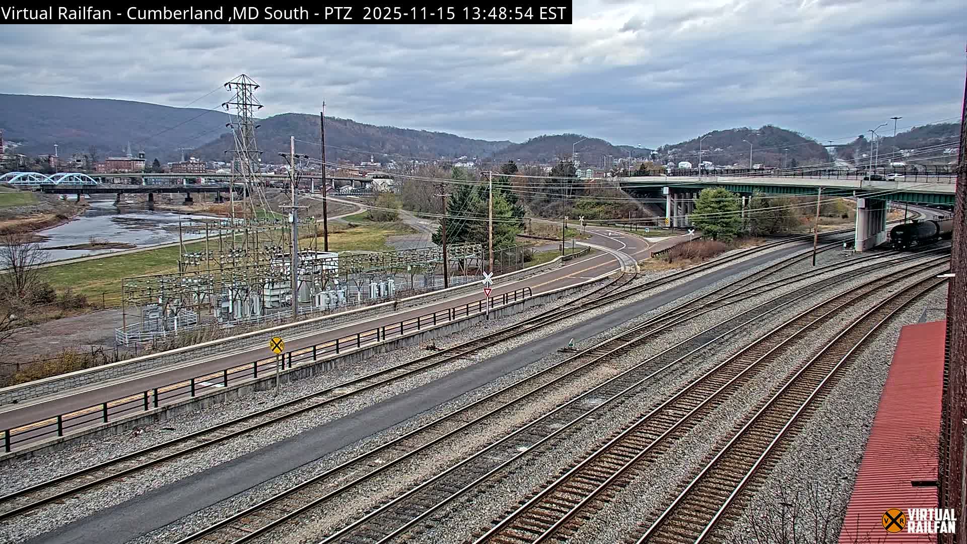 Cumberland City & , Cumberland Train Town  Live Cam - Cumberland, Allegany, Maryland, USA 