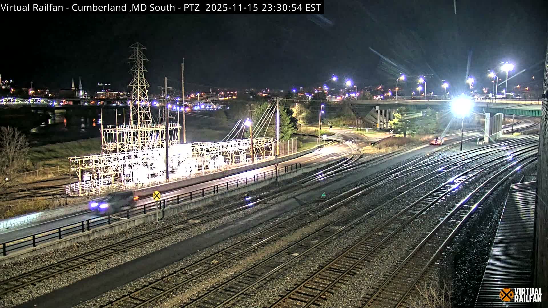 Cumberland City & , Cumberland Train Town  Live Cam - Cumberland, Allegany, Maryland, USA 