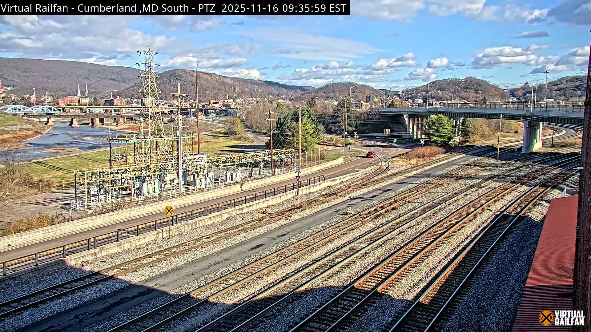 Cumberland City & , Cumberland Train Town  Live Cam - Cumberland, Allegany, Maryland, USA 