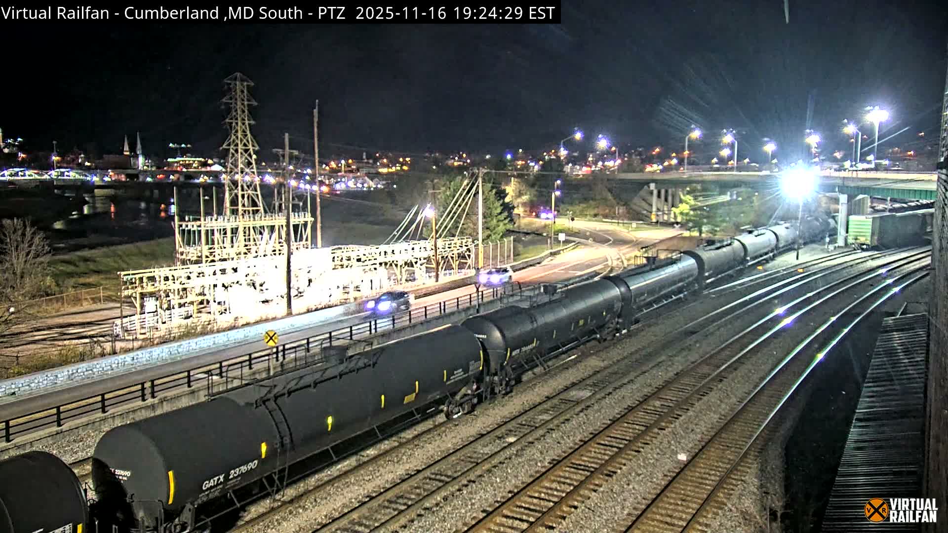 Cumberland City & , Cumberland Train Town  Live Cam - Cumberland, Allegany, Maryland, USA 