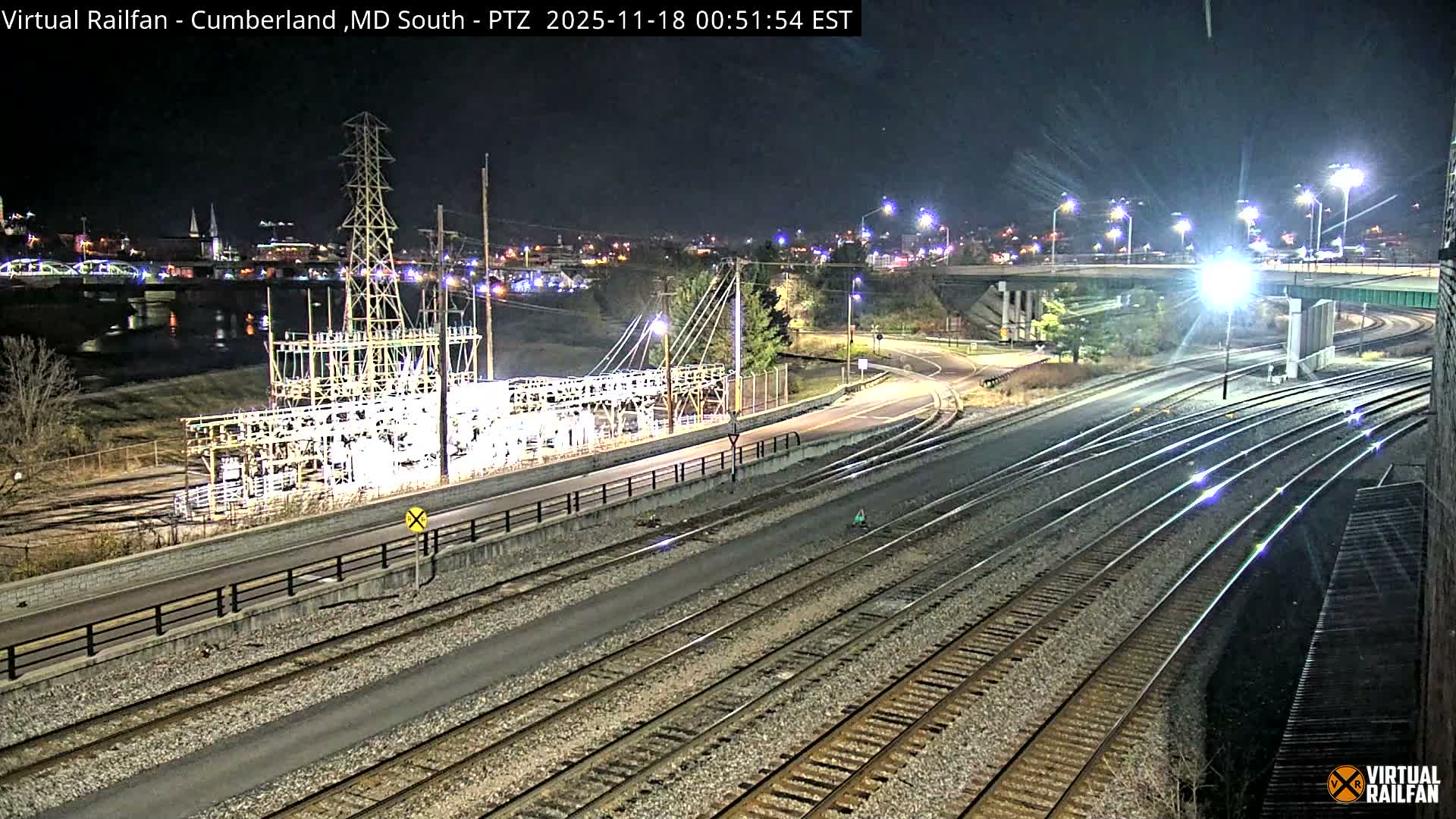 Cumberland City & , Cumberland Train Town  Live Cam - Cumberland, Allegany, Maryland, USA 