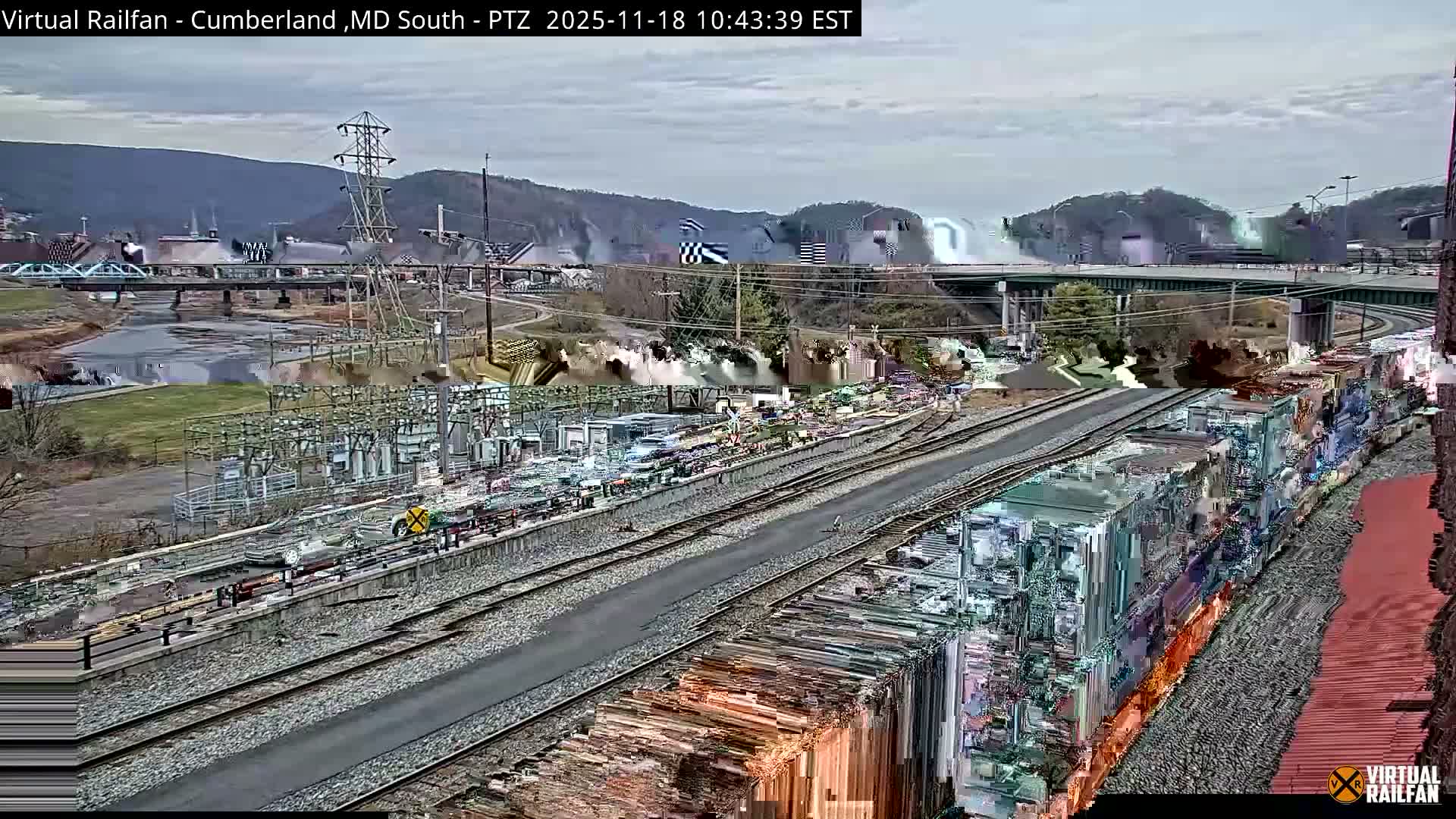Cumberland City & , Cumberland Train Town  Live Cam - Cumberland, Allegany, Maryland, USA 