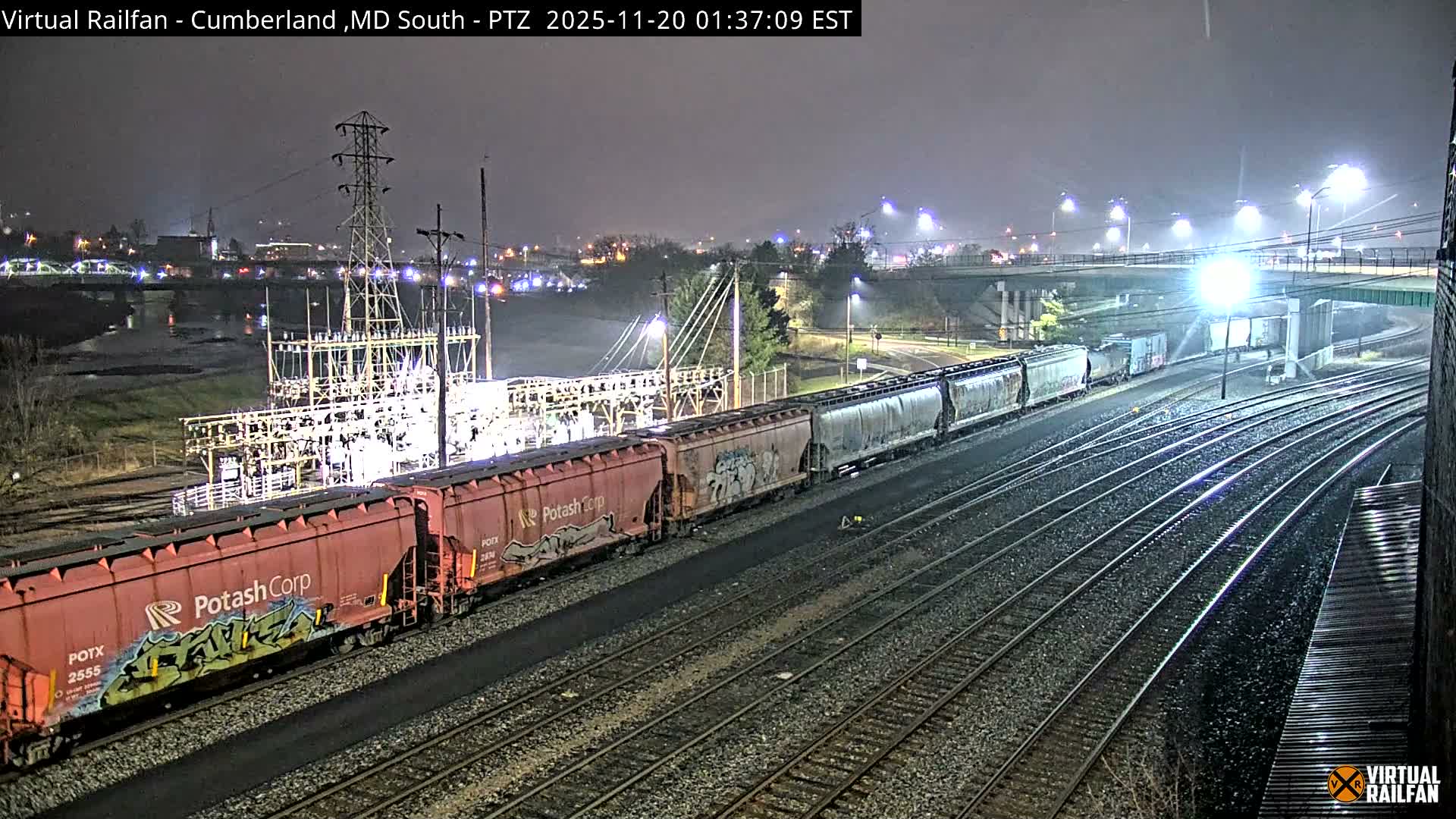 Cumberland City & , Cumberland Train Town  Live Cam - Cumberland, Allegany, Maryland, USA 