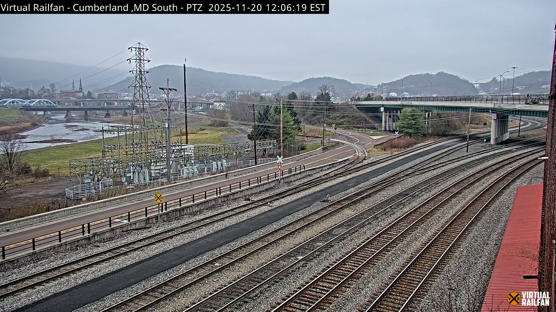 Cumberland City & , Cumberland Train Town  Live Cam - Cumberland, Allegany, Maryland, USA 