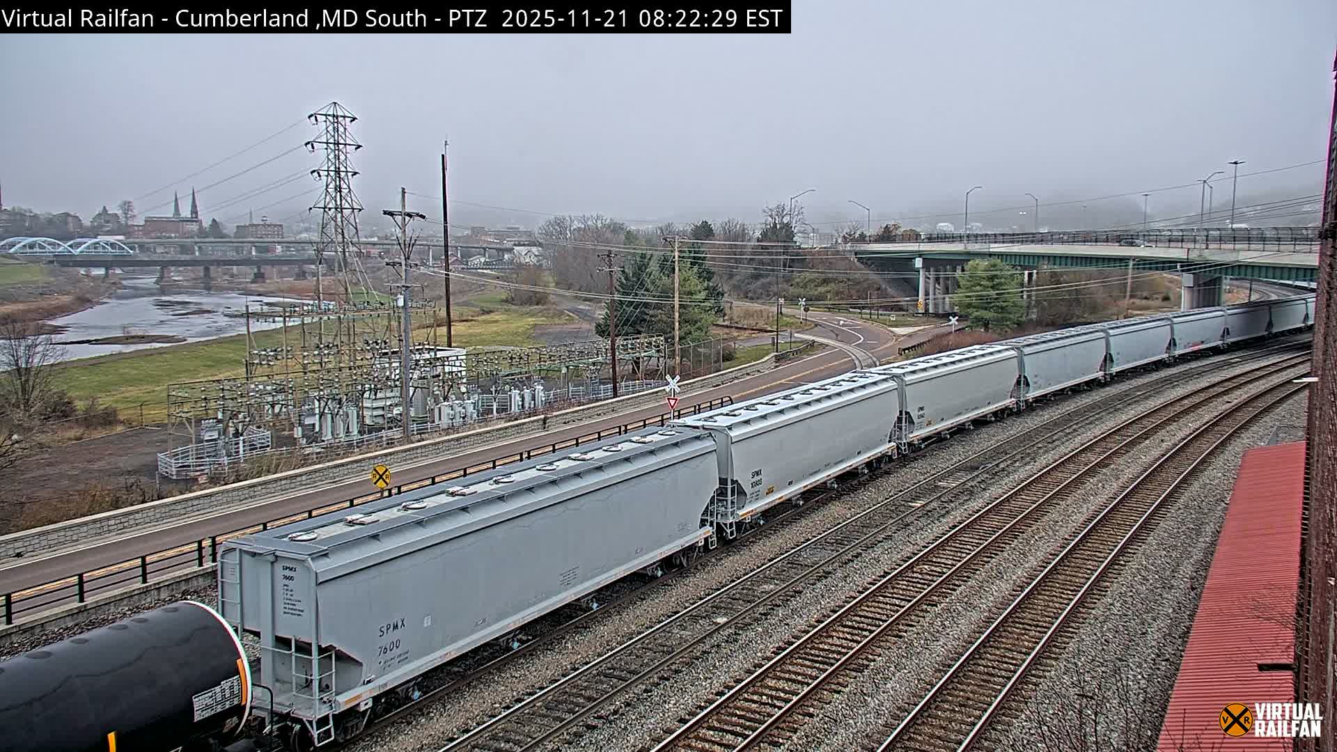Cumberland City & , Cumberland Train Town  Live Cam - Cumberland, Allegany, Maryland, USA 