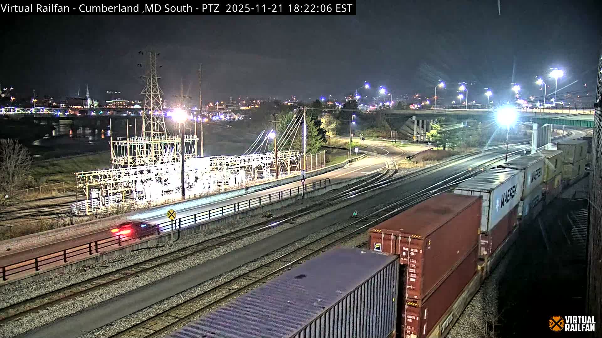 Cumberland City & , Cumberland Train Town  Live Cam - Cumberland, Allegany, Maryland, USA 