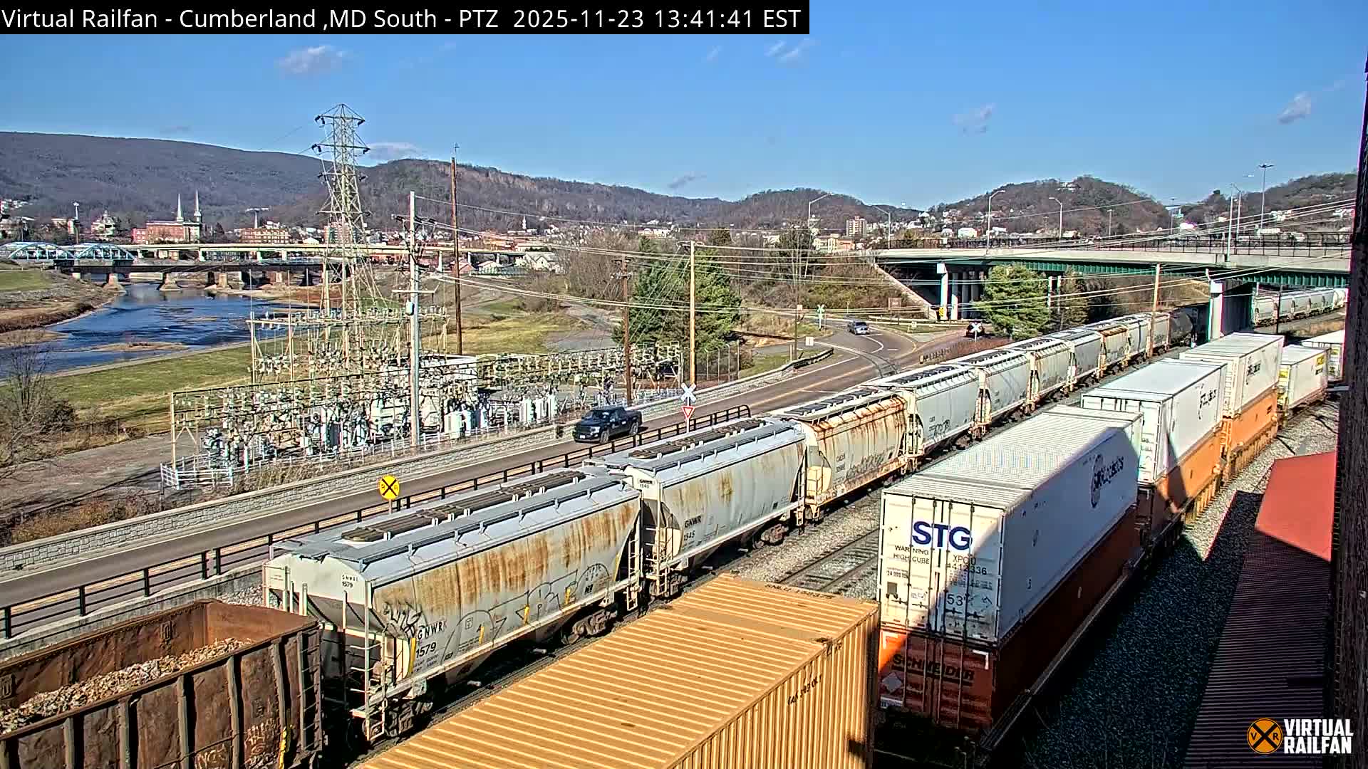 Cumberland City & , Cumberland Train Town  Live Cam - Cumberland, Allegany, Maryland, USA 
