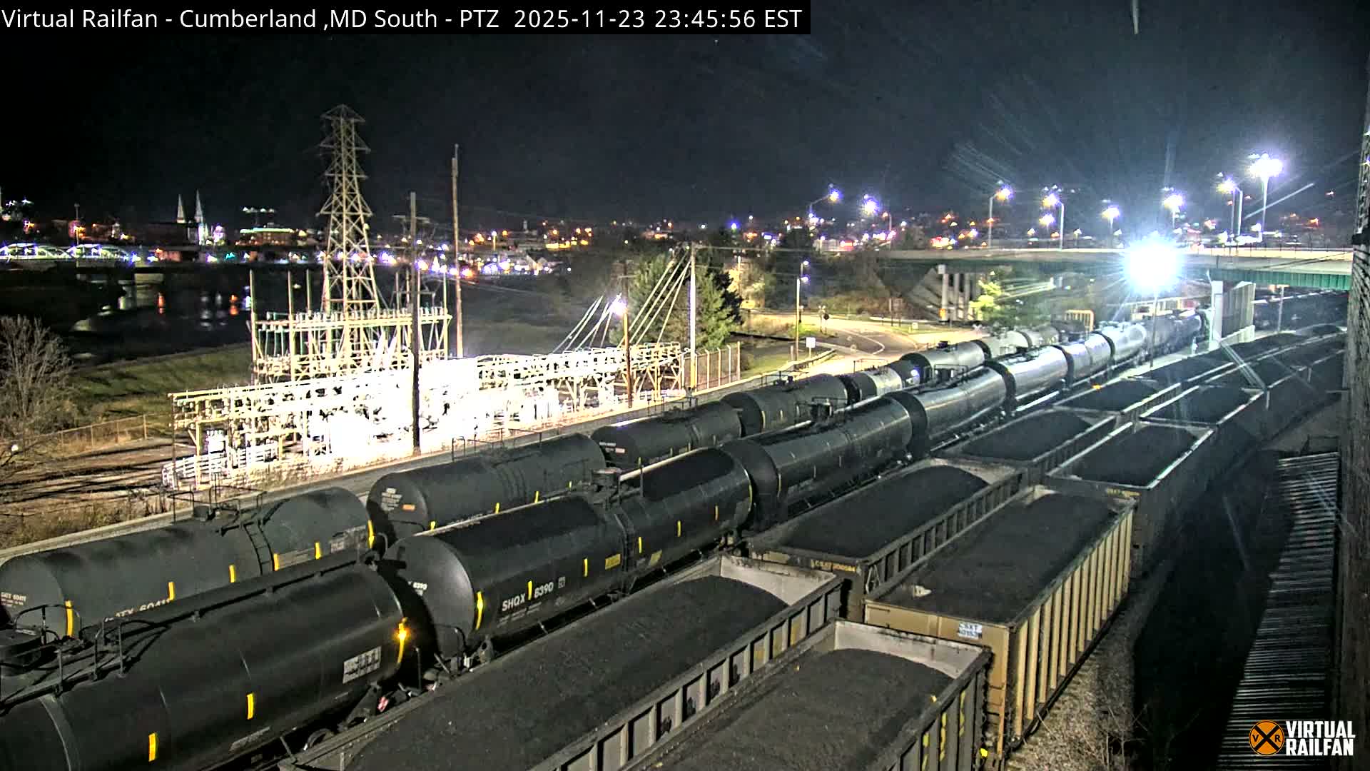 Cumberland City & , Cumberland Train Town  Live Cam - Cumberland, Allegany, Maryland, USA 