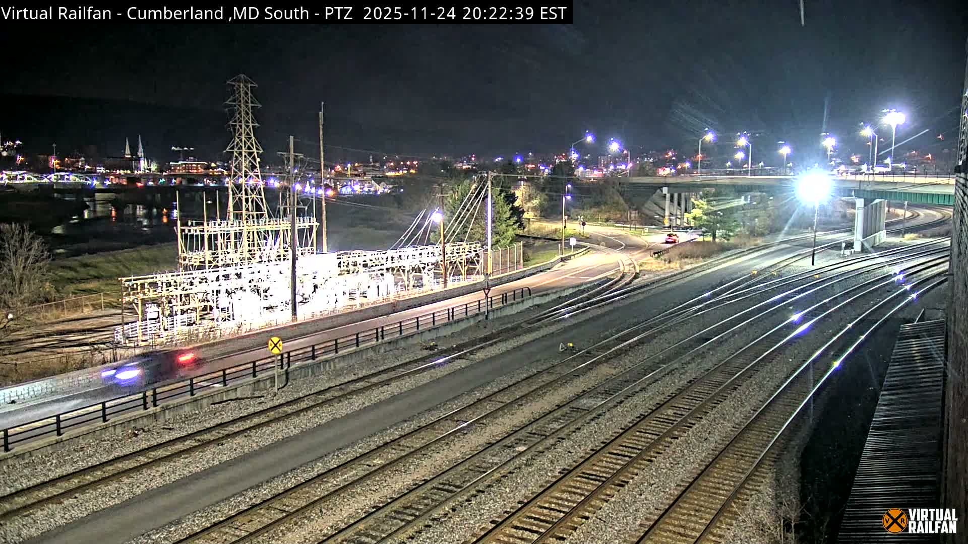 Cumberland City & , Cumberland Train Town  Live Cam - Cumberland, Allegany, Maryland, USA 