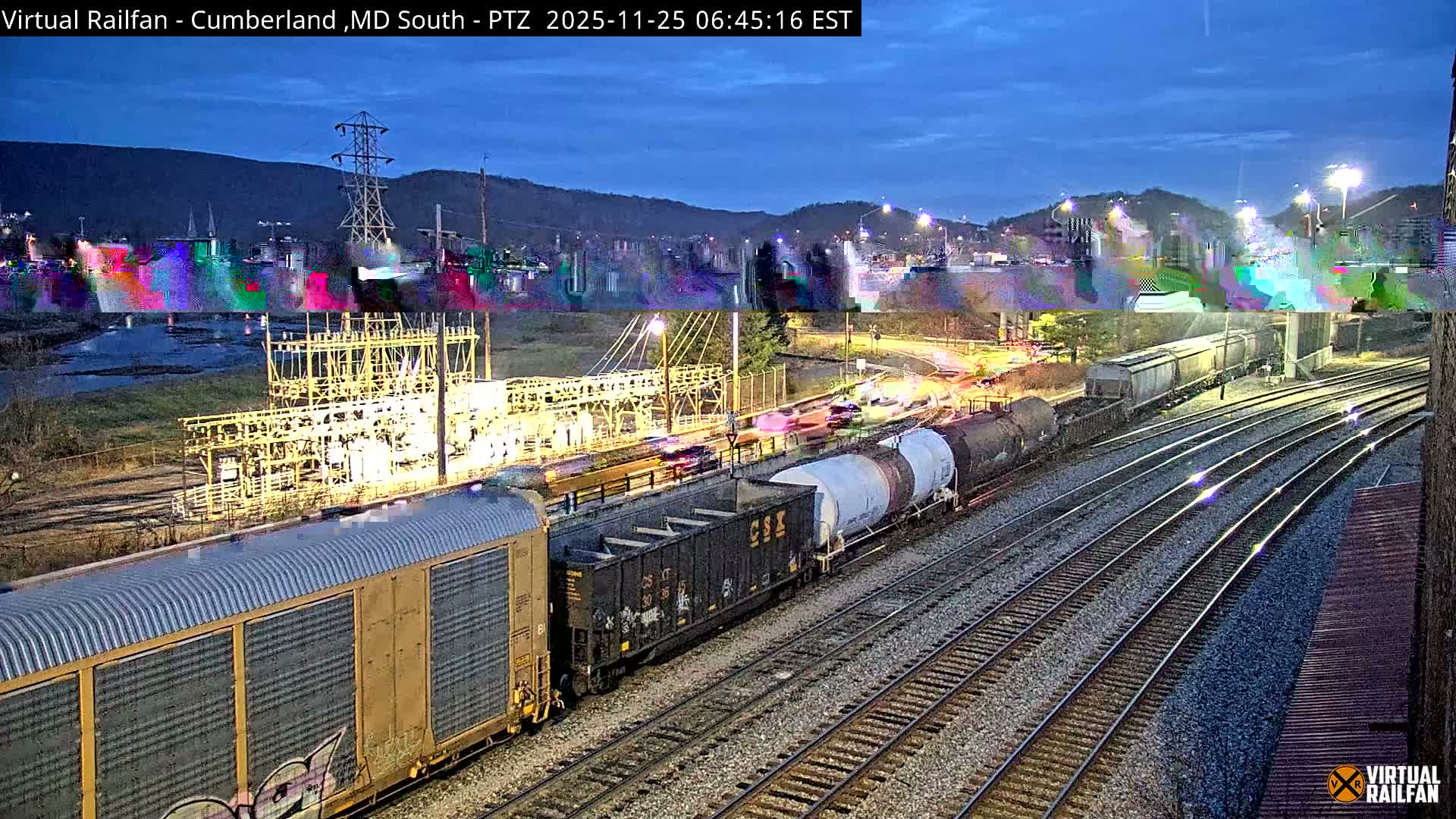 Cumberland City & , Cumberland Train Town  Live Cam - Cumberland, Allegany, Maryland, USA 