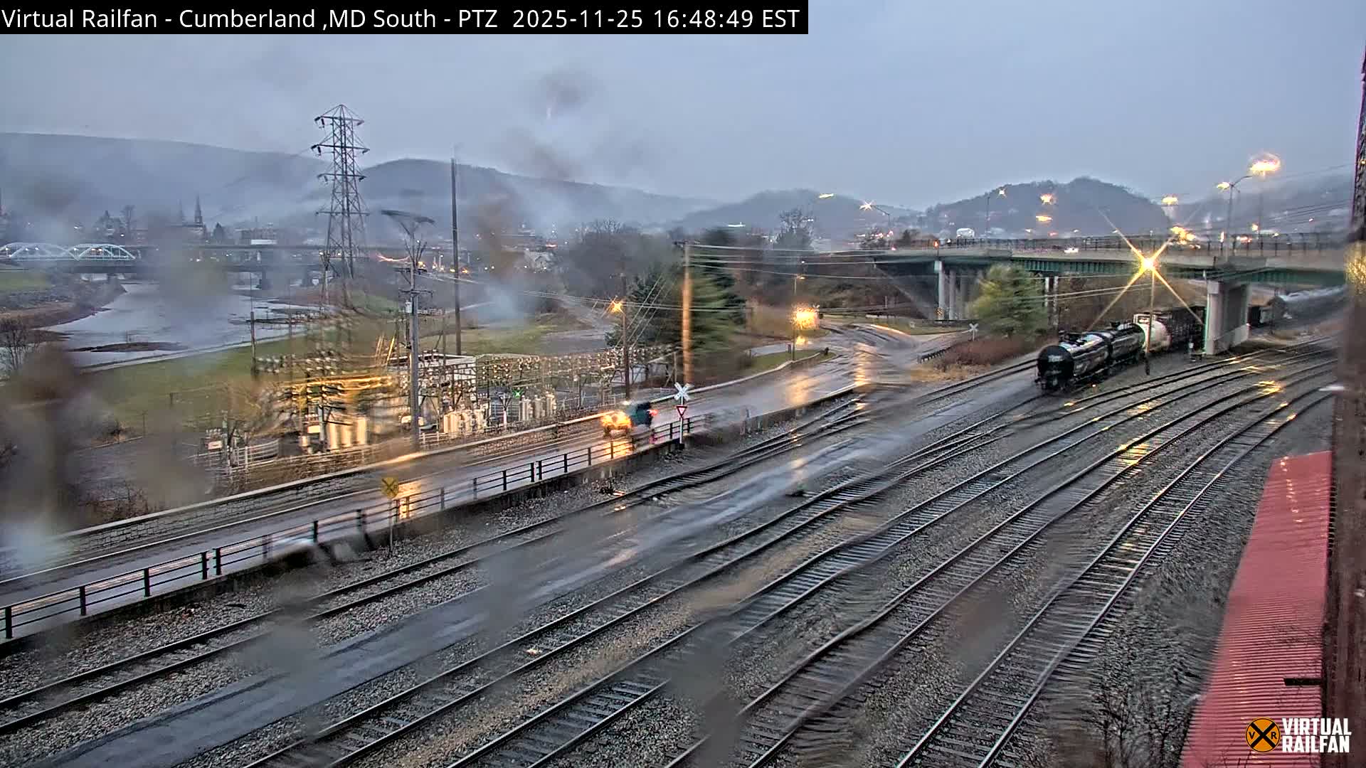 Cumberland City & , Cumberland Train Town  Live Cam - Cumberland, Allegany, Maryland, USA 