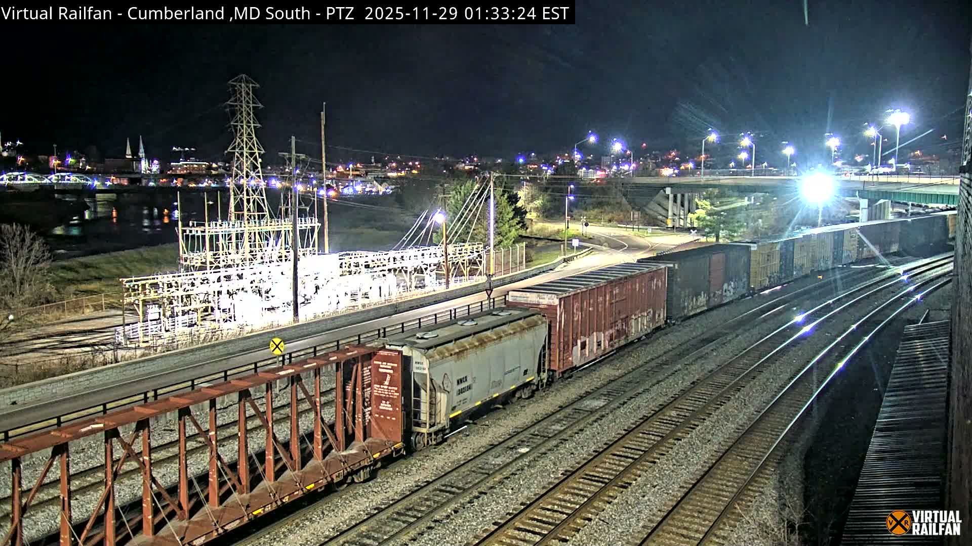 Cumberland City & , Cumberland Train Town  Live Cam - Cumberland, Allegany, Maryland, USA 