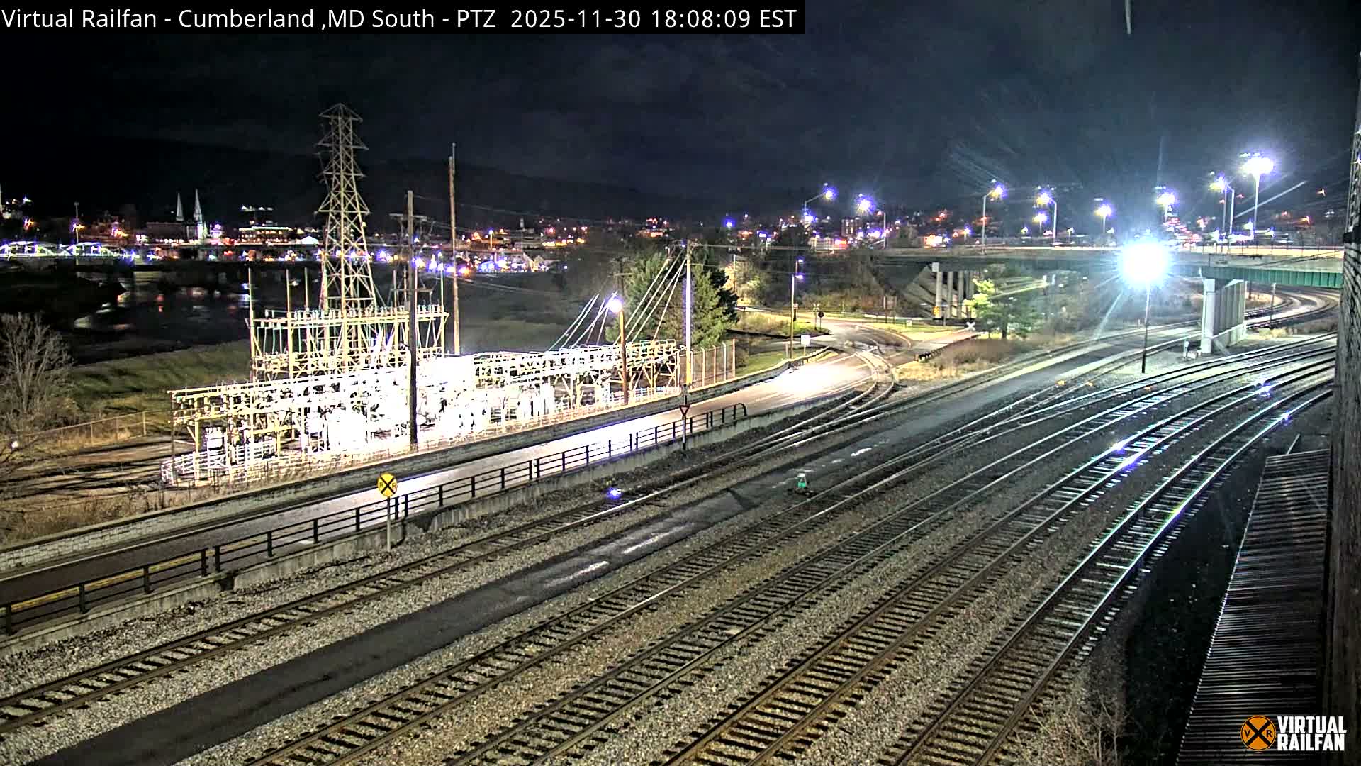Cumberland City & , Cumberland Train Town  Live Cam - Cumberland, Allegany, Maryland, USA 