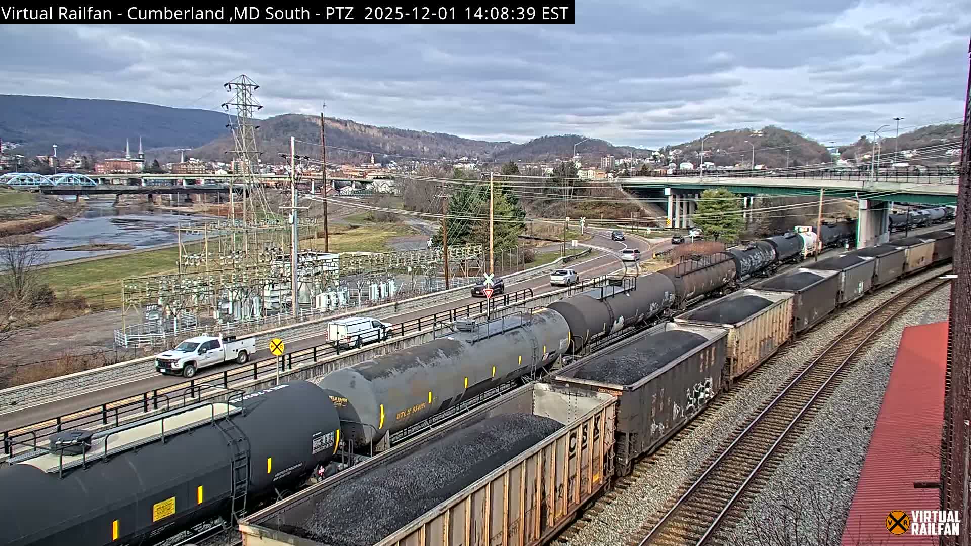 Cumberland City & , Cumberland Train Town  Live Cam - Cumberland, Allegany, Maryland, USA 