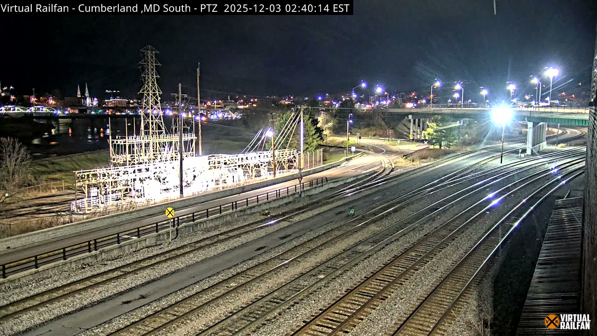 Cumberland City & , Cumberland Train Town  Live Cam - Cumberland, Allegany, Maryland, USA 