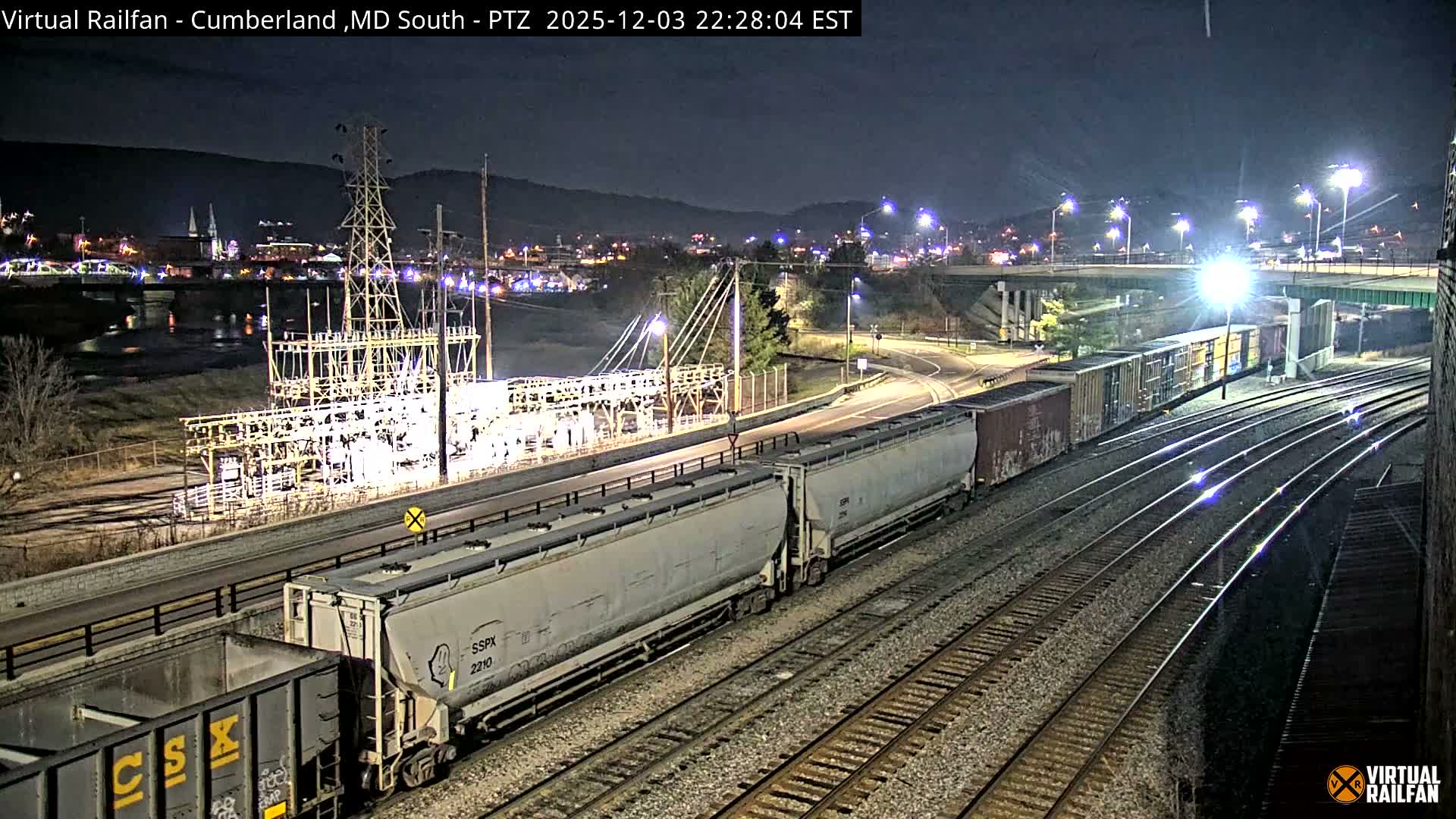 Cumberland City & , Cumberland Train Town  Live Cam - Cumberland, Allegany, Maryland, USA 