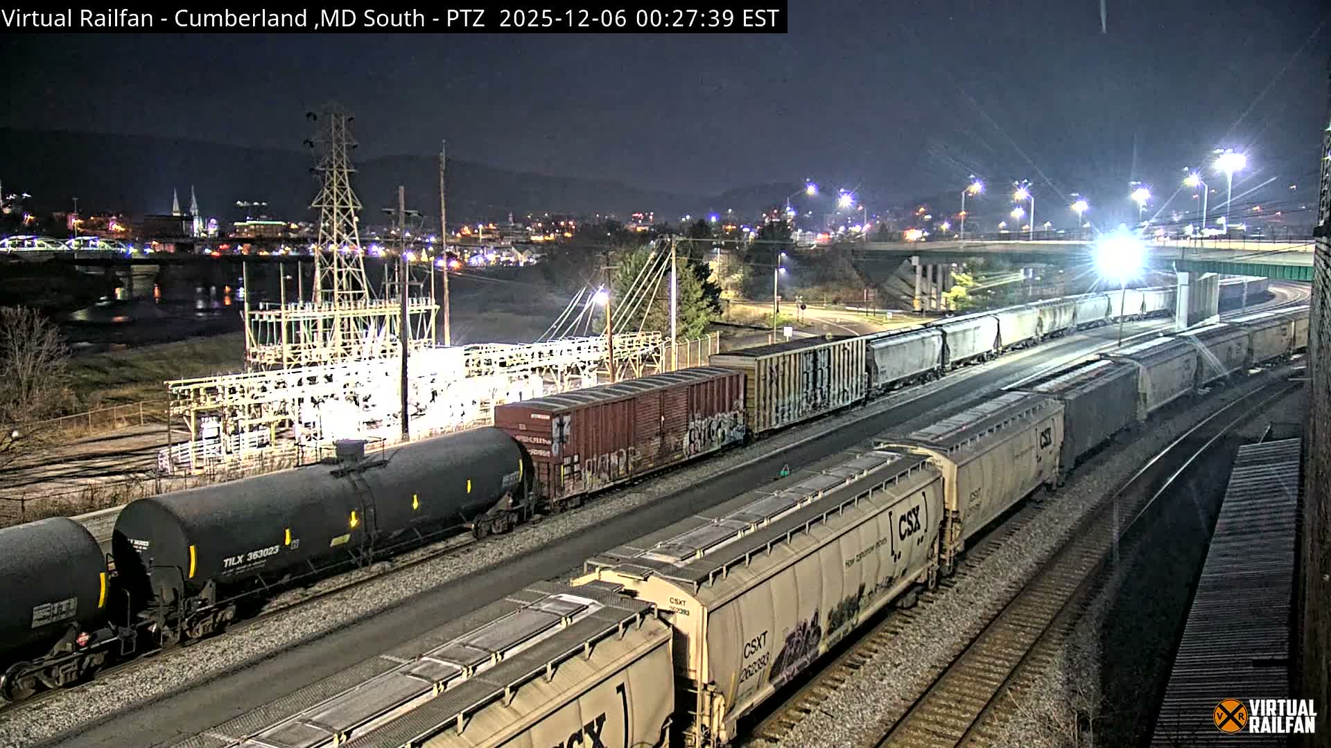 Cumberland City & , Cumberland Train Town  Live Cam - Cumberland, Allegany, Maryland, USA 