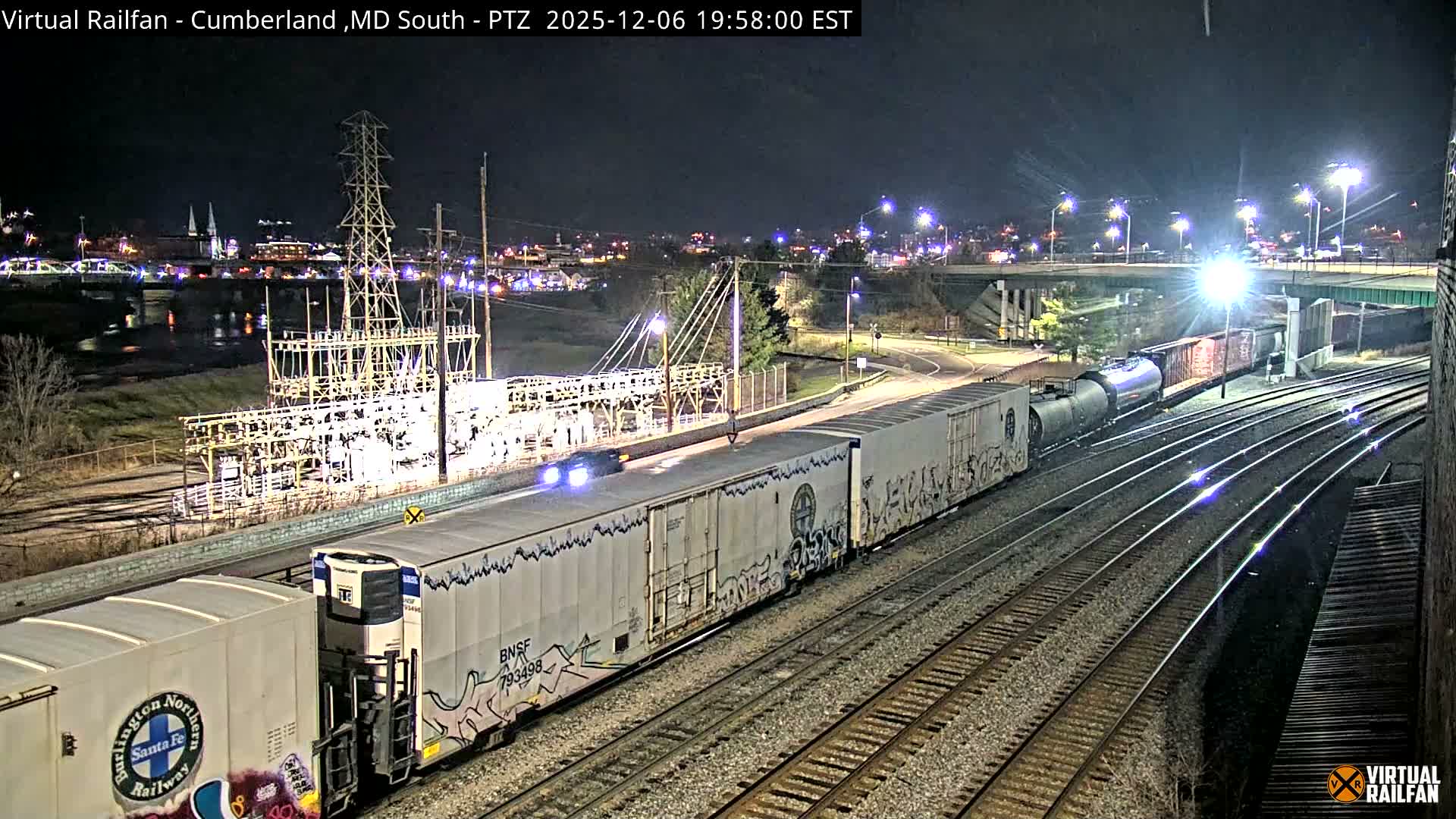 Cumberland City & , Cumberland Train Town  Live Cam - Cumberland, Allegany, Maryland, USA 