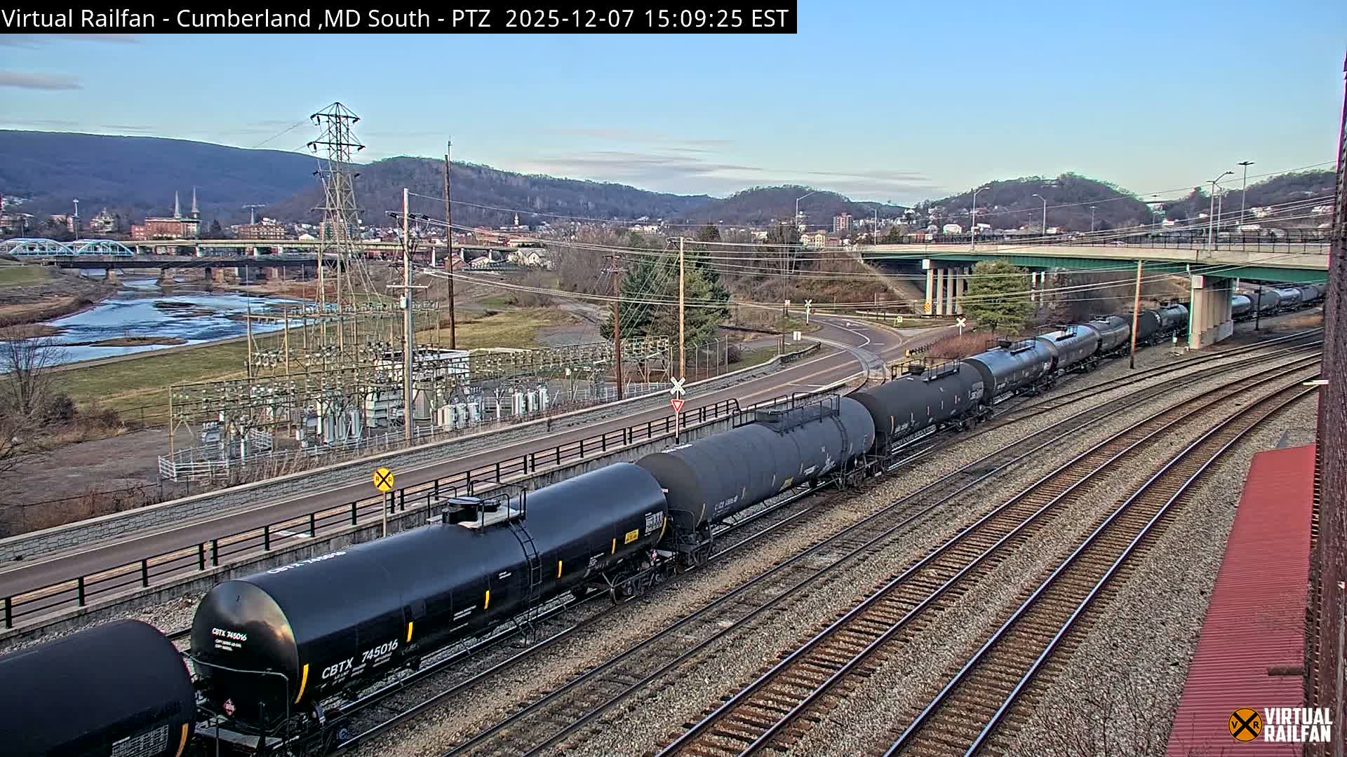 Cumberland City & , Cumberland Train Town  Live Cam - Cumberland, Allegany, Maryland, USA 