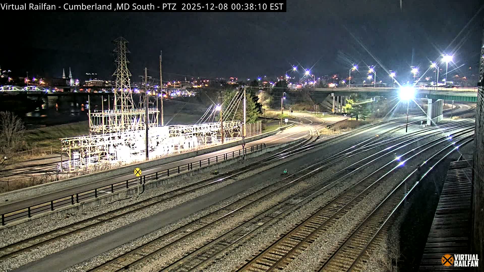 Cumberland City & , Cumberland Train Town  Live Cam - Cumberland, Allegany, Maryland, USA 