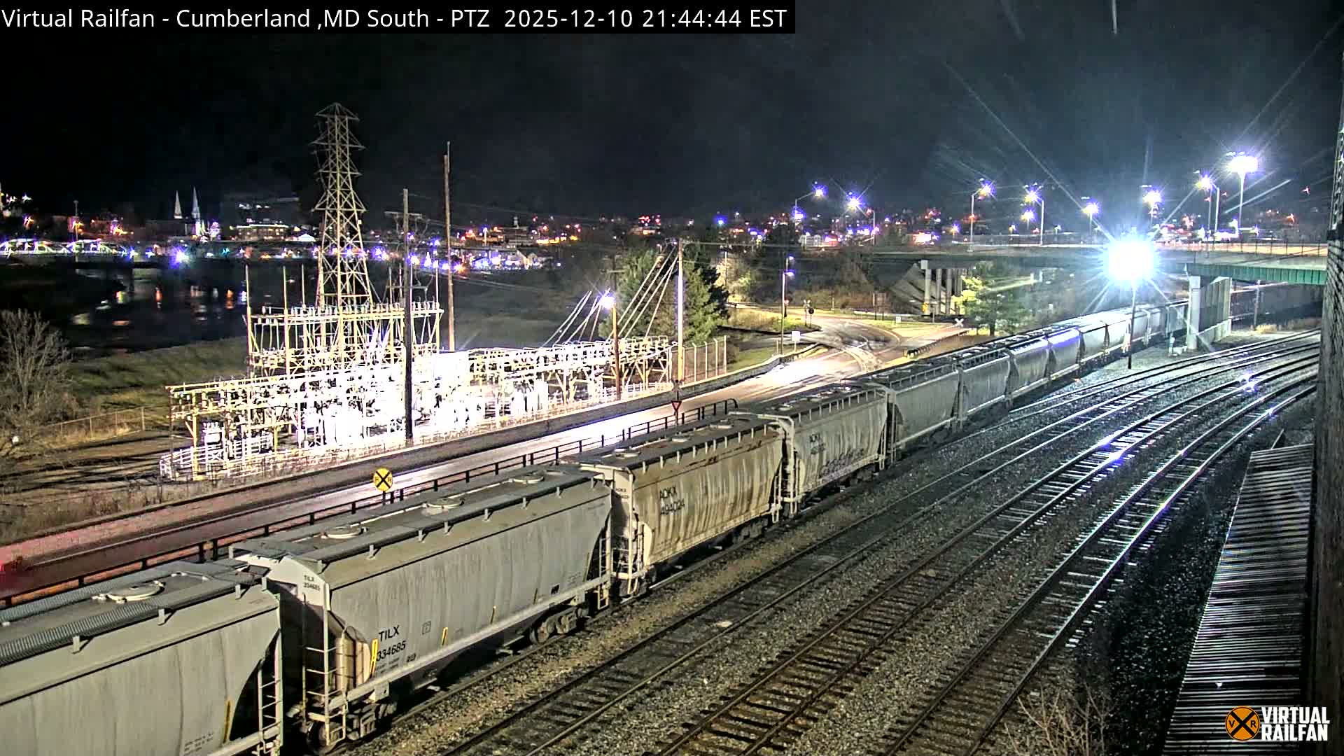 Cumberland City & , Cumberland Train Town  Live Cam - Cumberland, Allegany, Maryland, USA 
