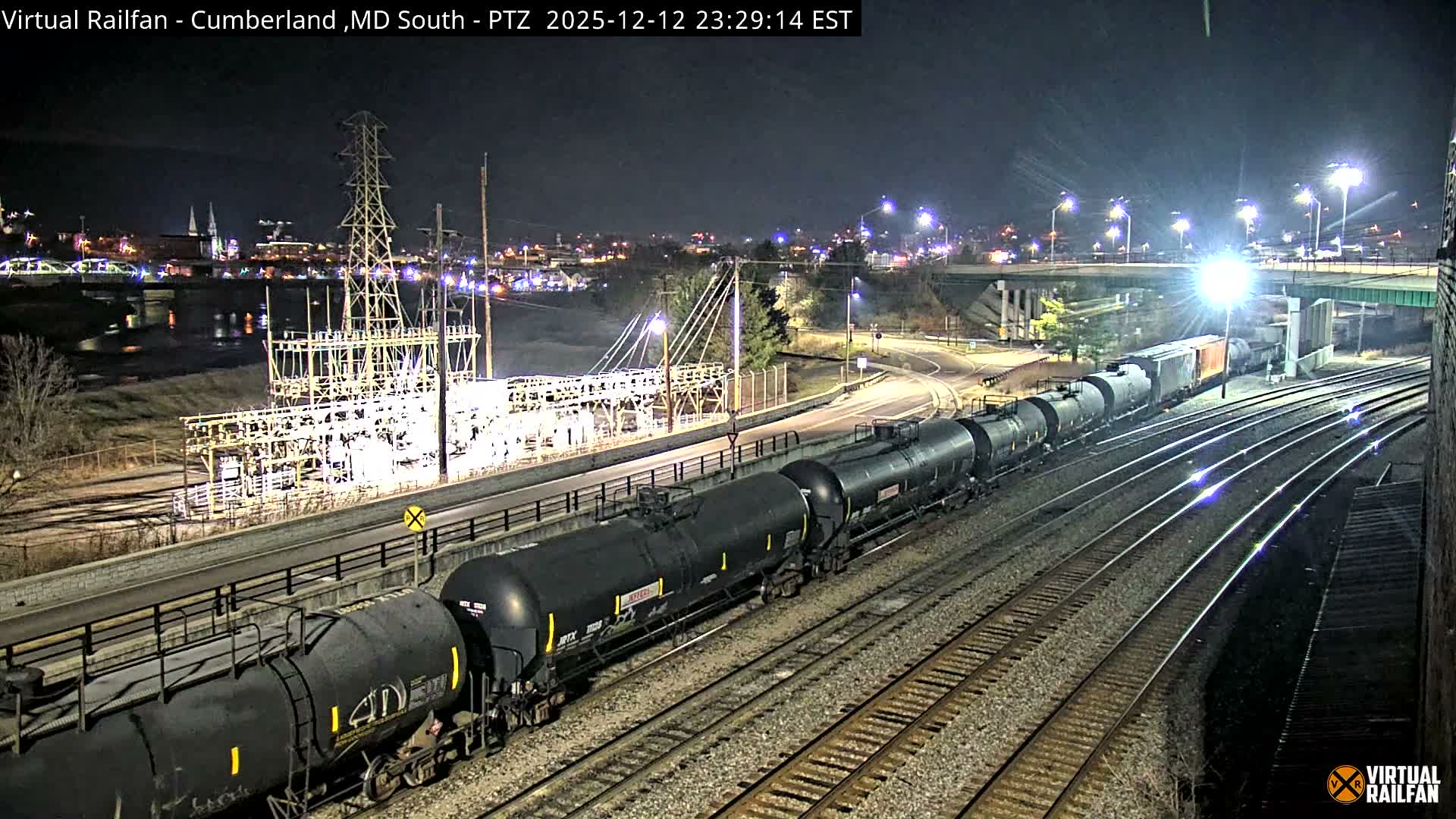 Cumberland City & , Cumberland Train Town  Live Cam - Cumberland, Allegany, Maryland, USA 