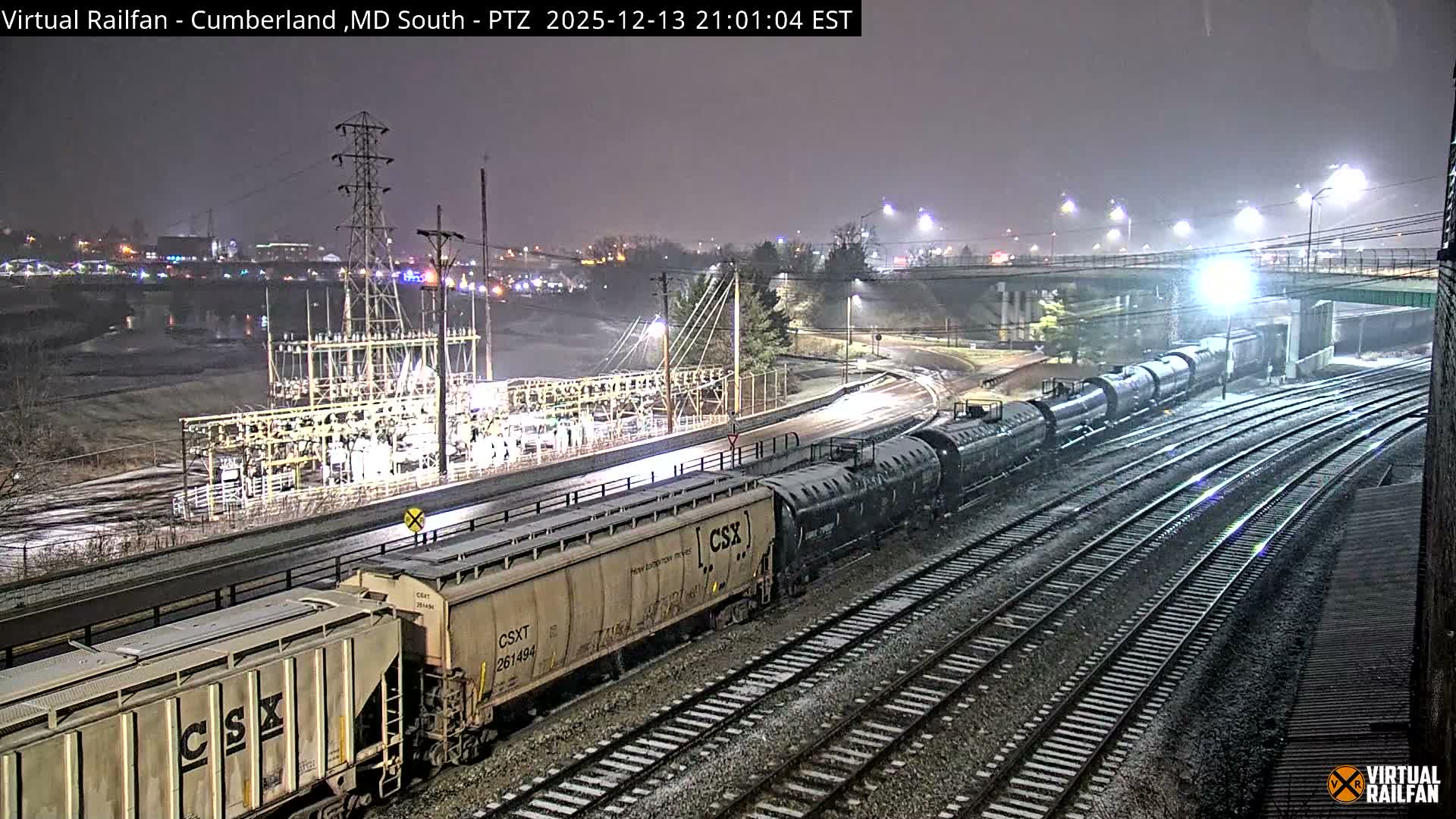 Cumberland City & , Cumberland Train Town  Live Cam - Cumberland, Allegany, Maryland, USA 