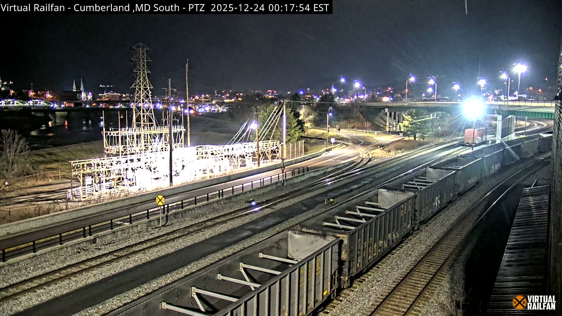 Cumberland City & , Cumberland Train Town  Live Cam - Cumberland, Allegany, Maryland, USA 