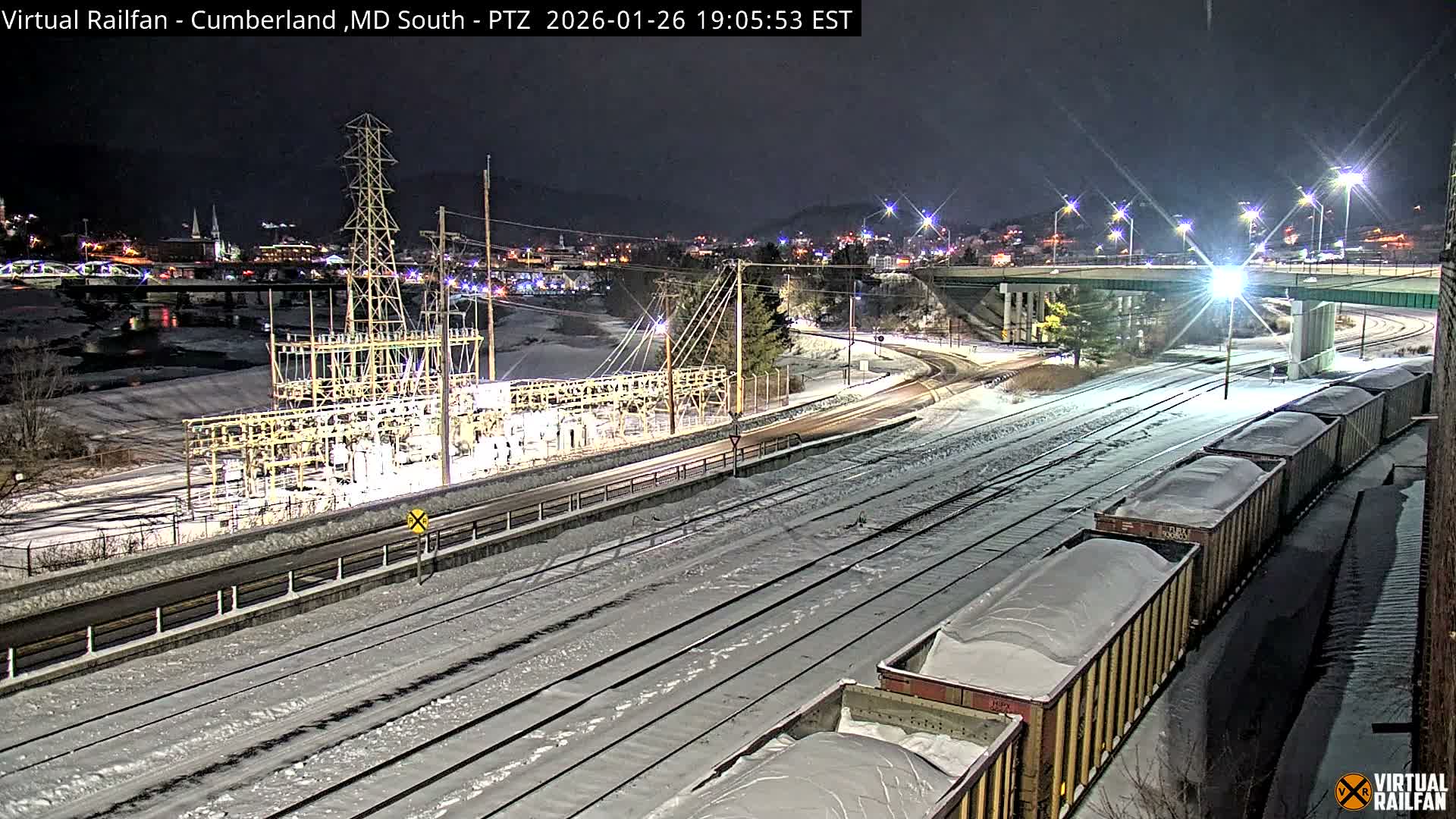 Cumberland City & , Cumberland Train Town  Live Cam - Cumberland, Allegany, Maryland, USA 