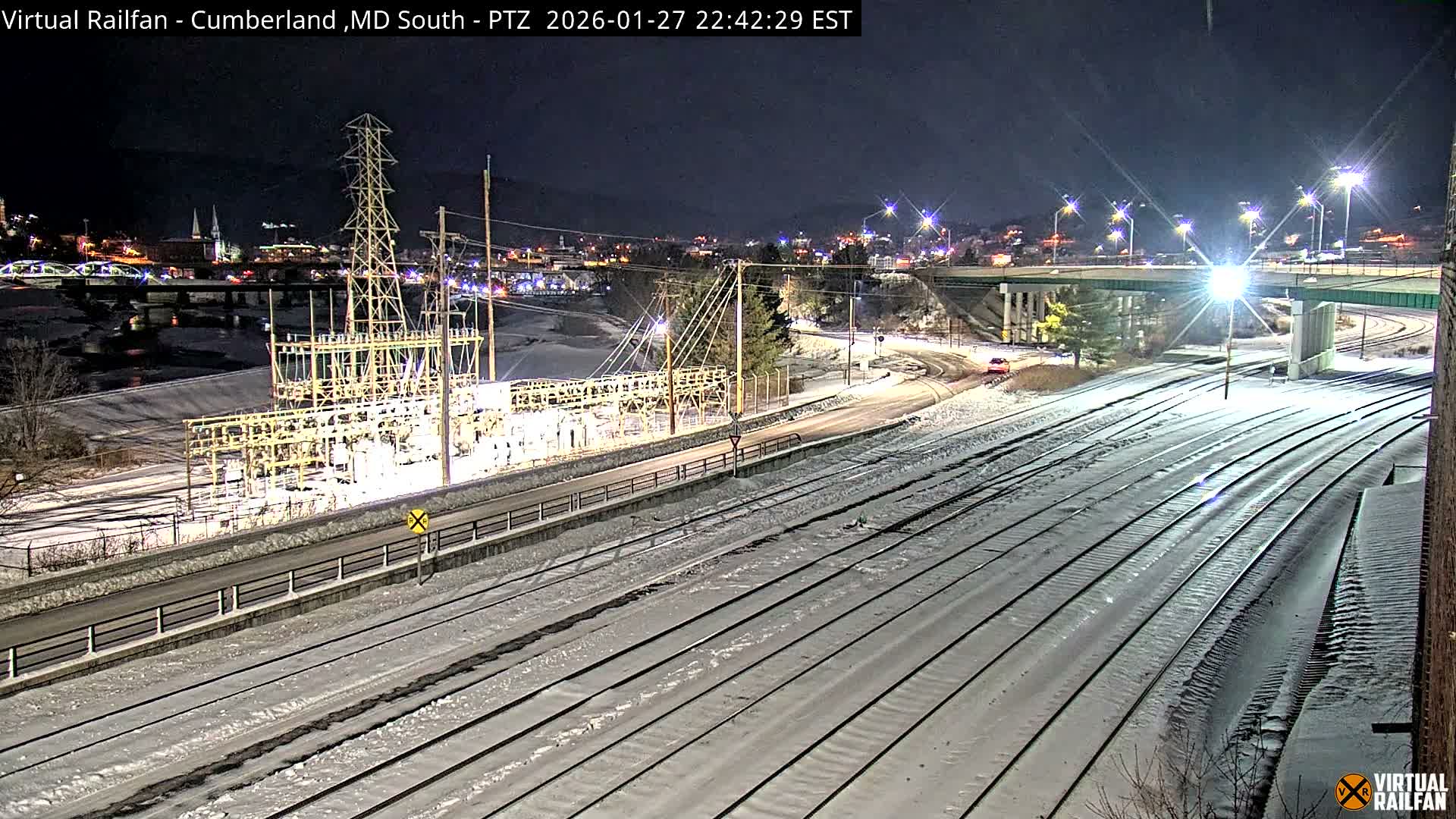 Cumberland City & , Cumberland Train Town  Live Cam - Cumberland, Allegany, Maryland, USA 