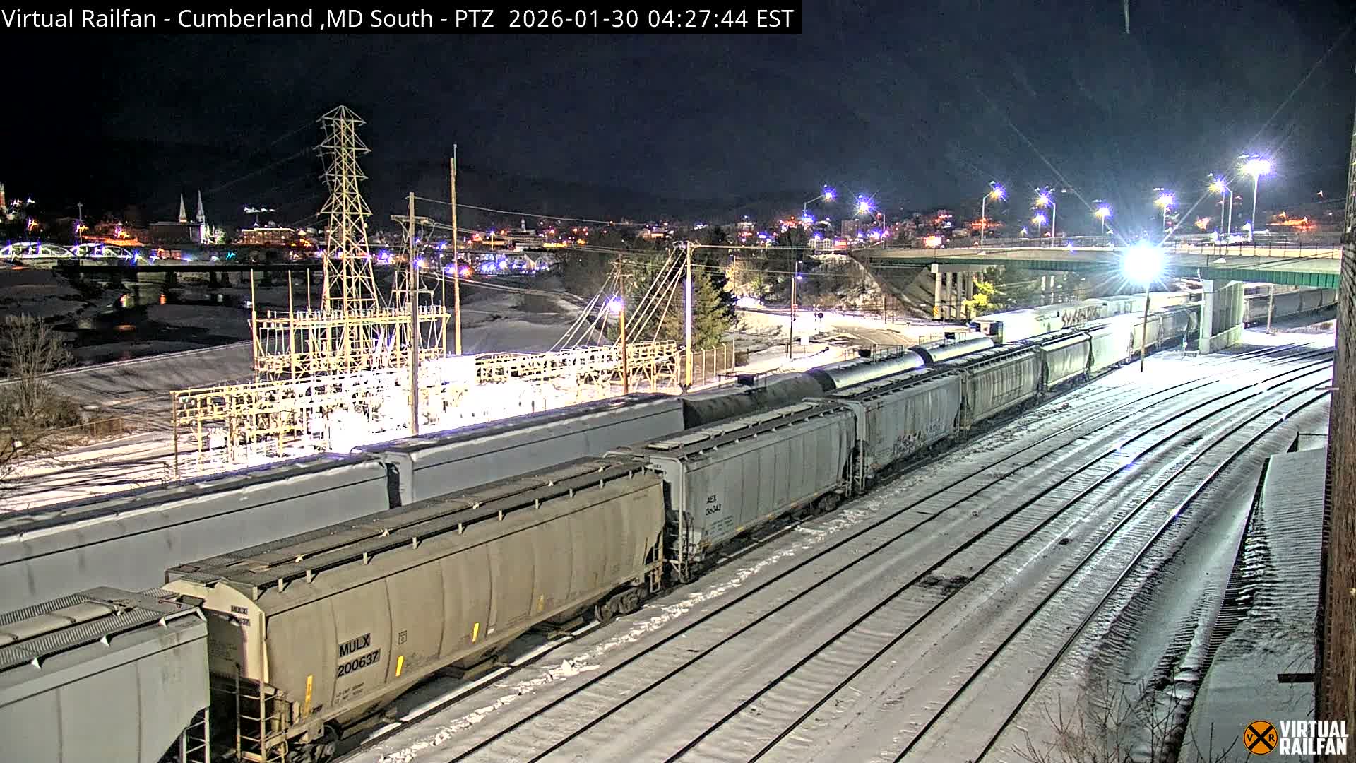 Cumberland City & , Cumberland Train Town  Live Cam - Cumberland, Allegany, Maryland, USA 